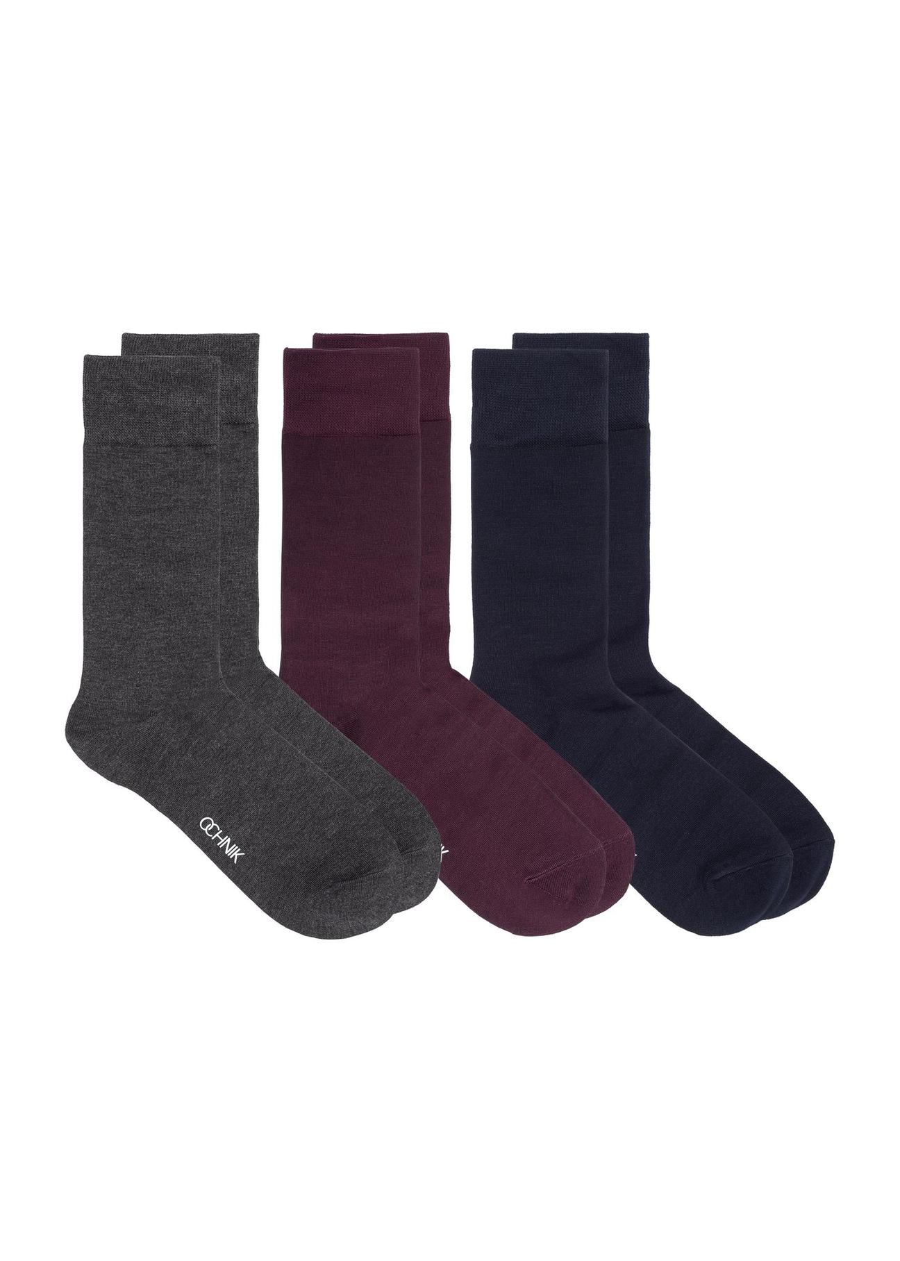 Set of men's basic socks ZESMT-0041-15(Z24)-01