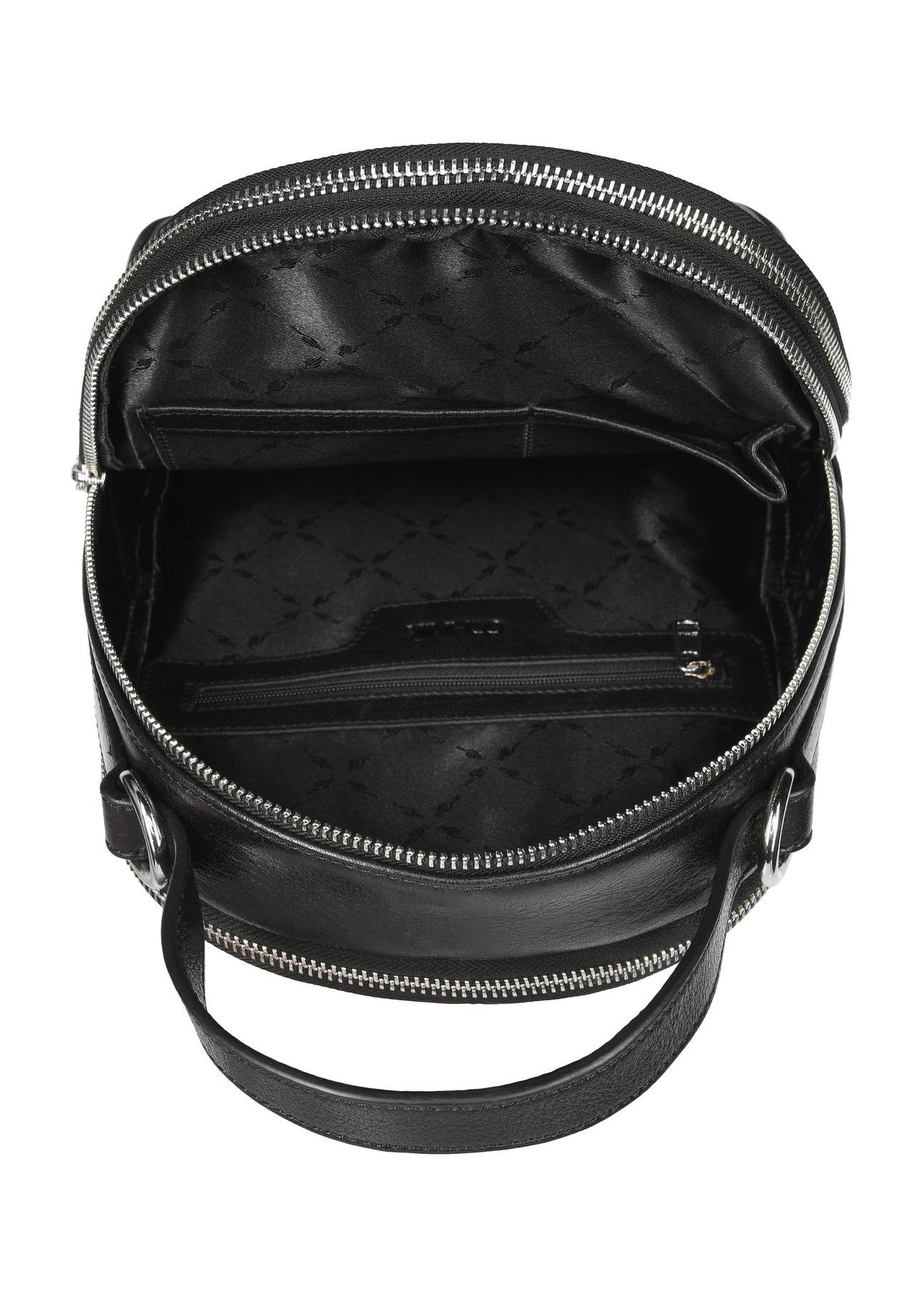 Black leather women's backpack TORES-1048-99(Z24)-04