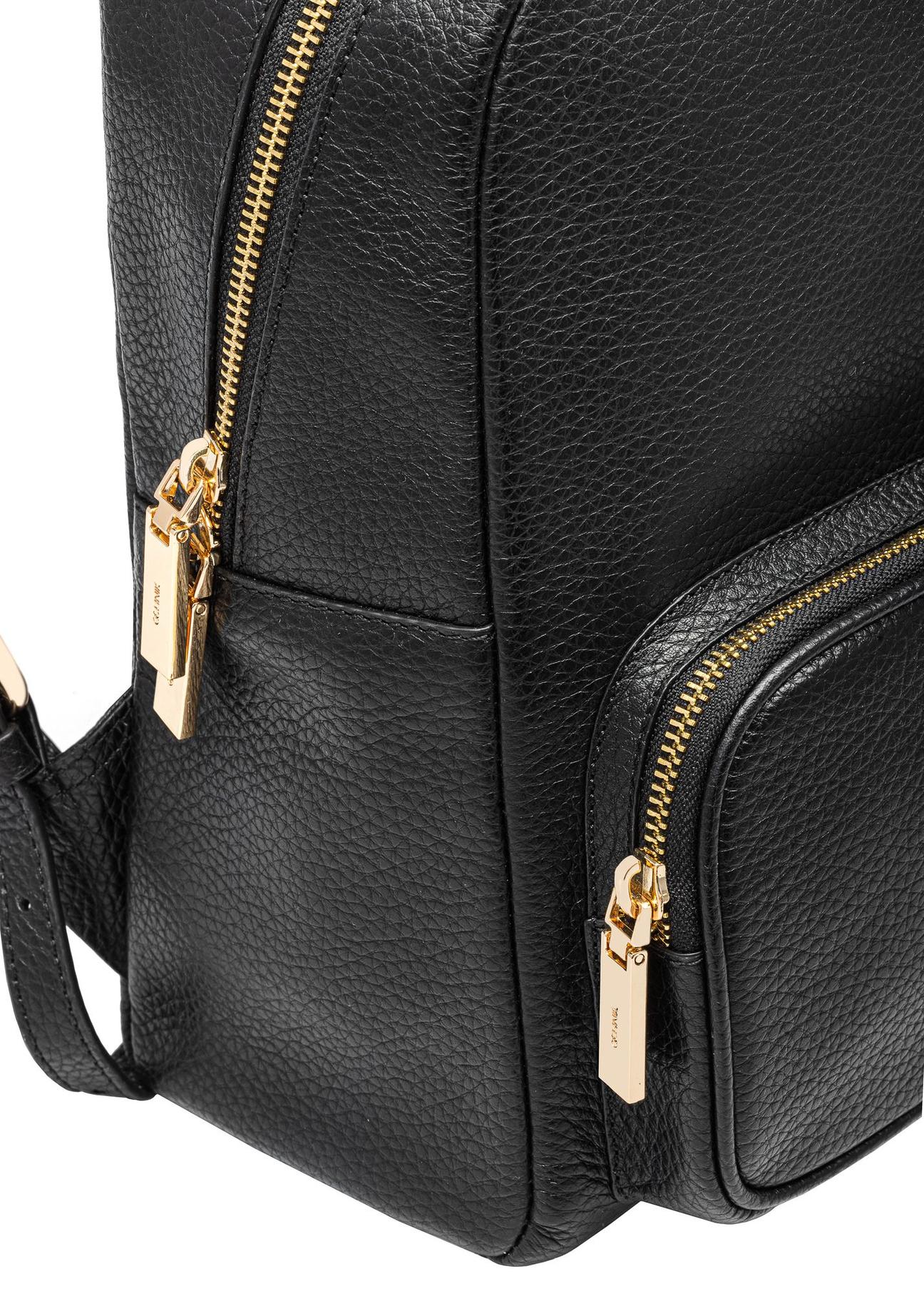 Black leather women's backpack TORES-1072C-99(W25)-06