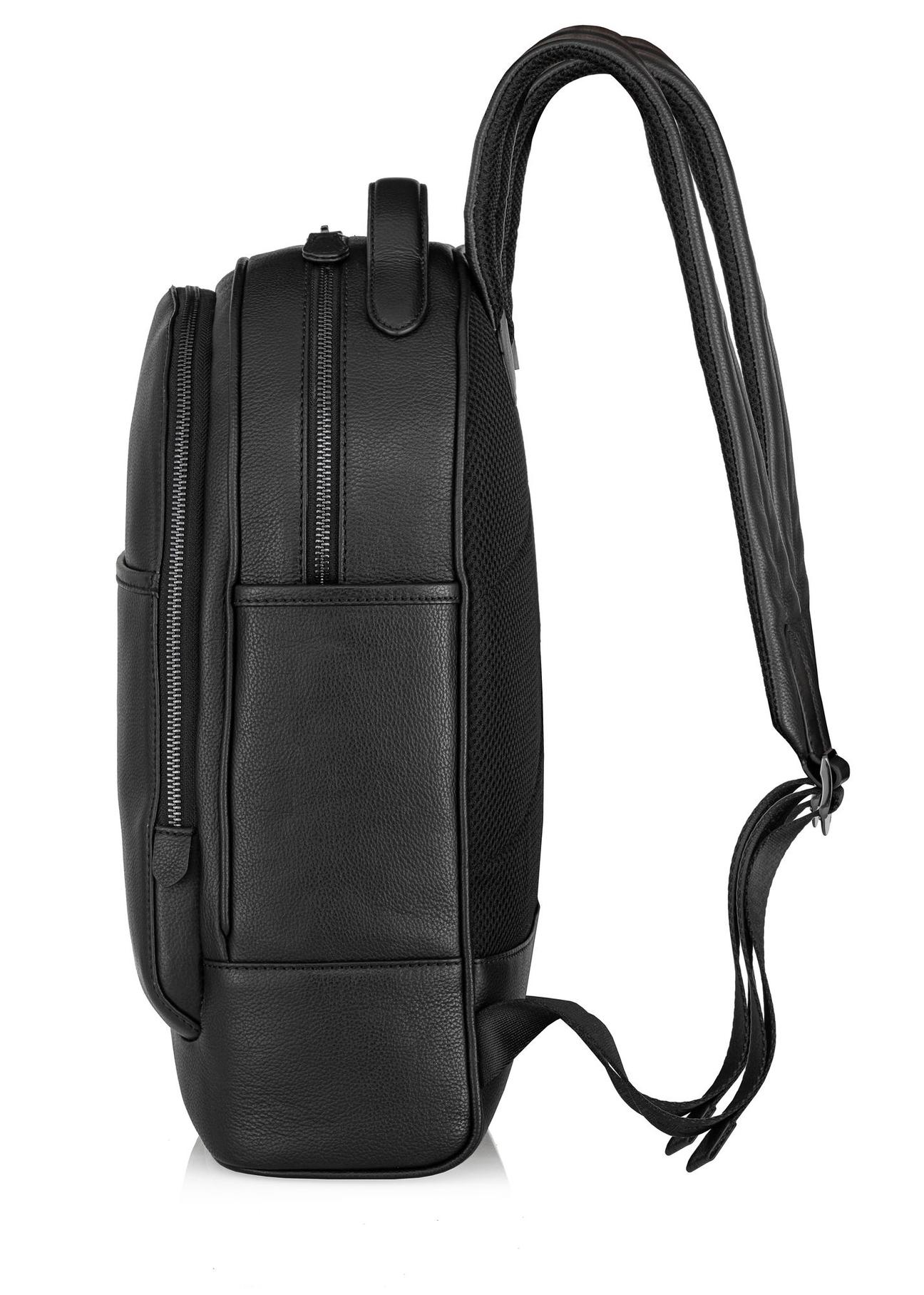 Men's leather backpack with embossing PLCMS-0017C-99(Z24)-04