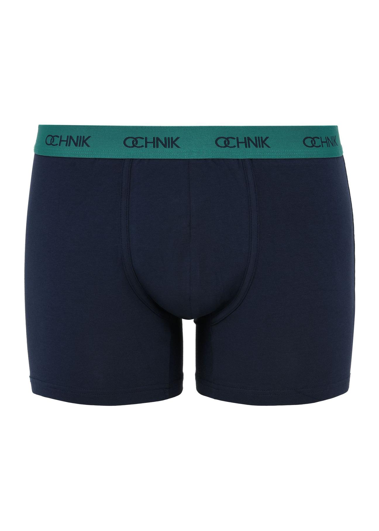 Men's three-pack navy blue boxers ZESMB-0004-69(Z24)-02