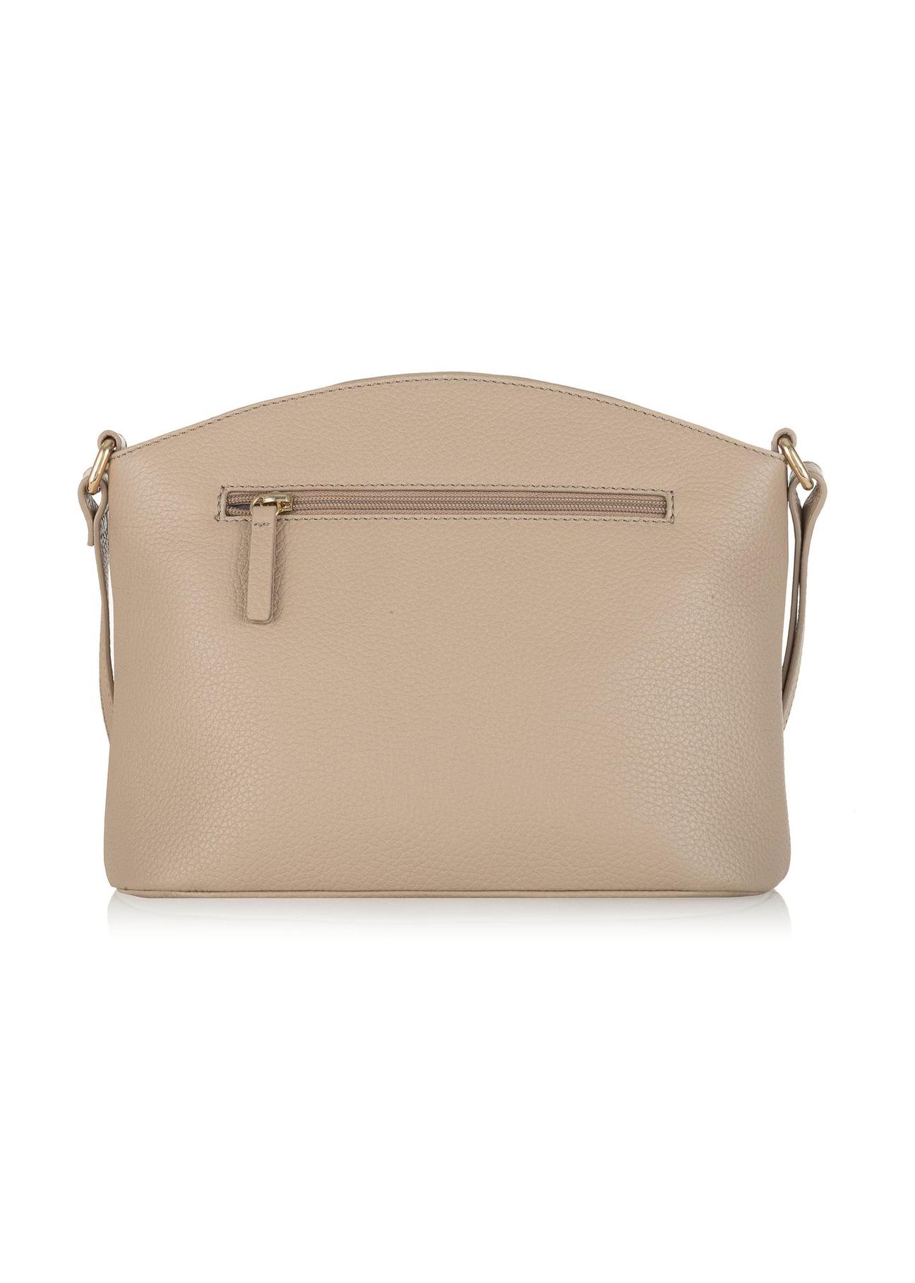 Beige leather women's bag TORES-0955-81(Z24)-04