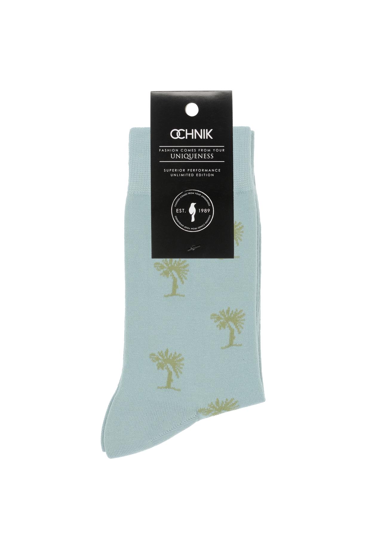 Men's long pattern socks SKAMT-0172-63(W23)-02