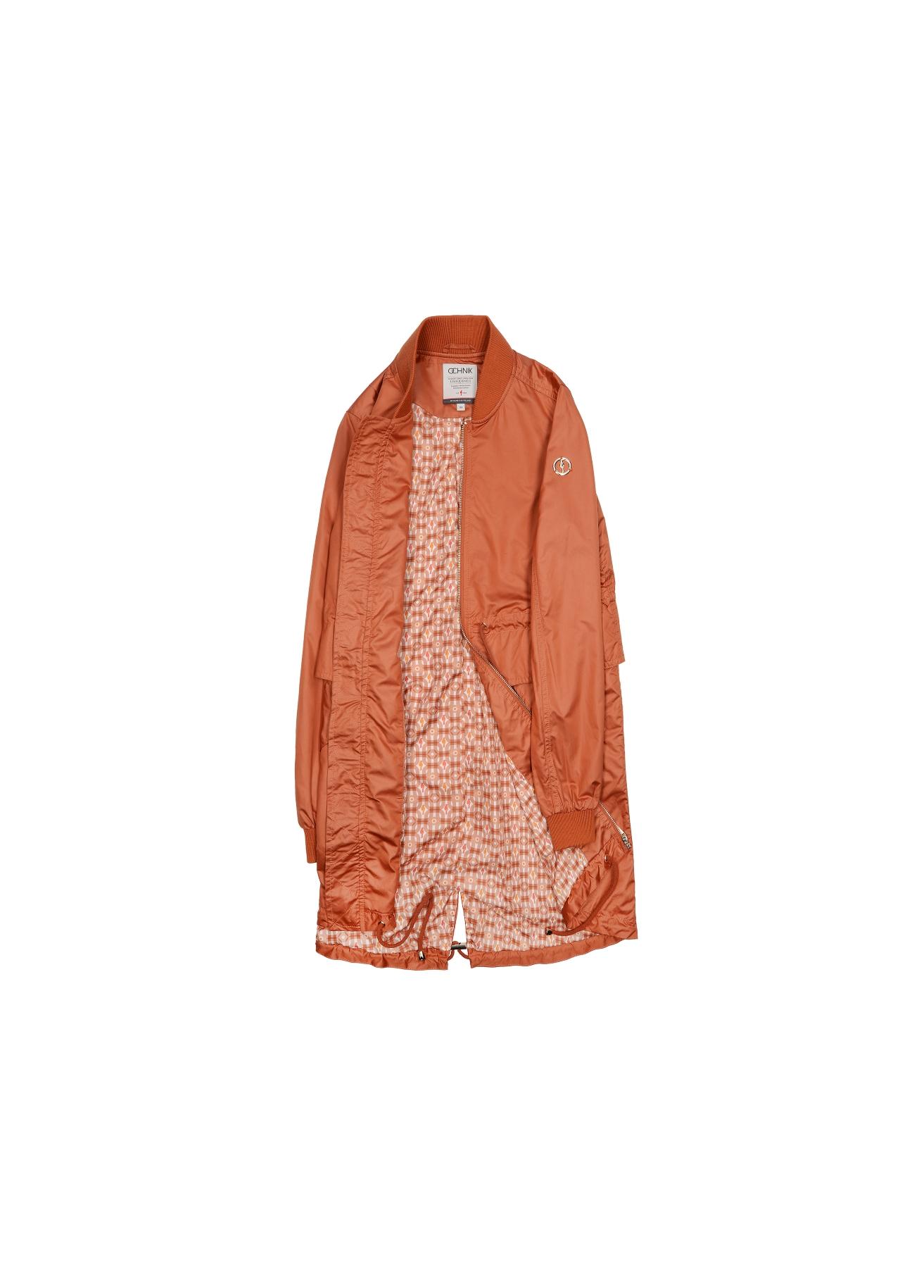 Women's orange parka KURDT-0171-30(W19)-03