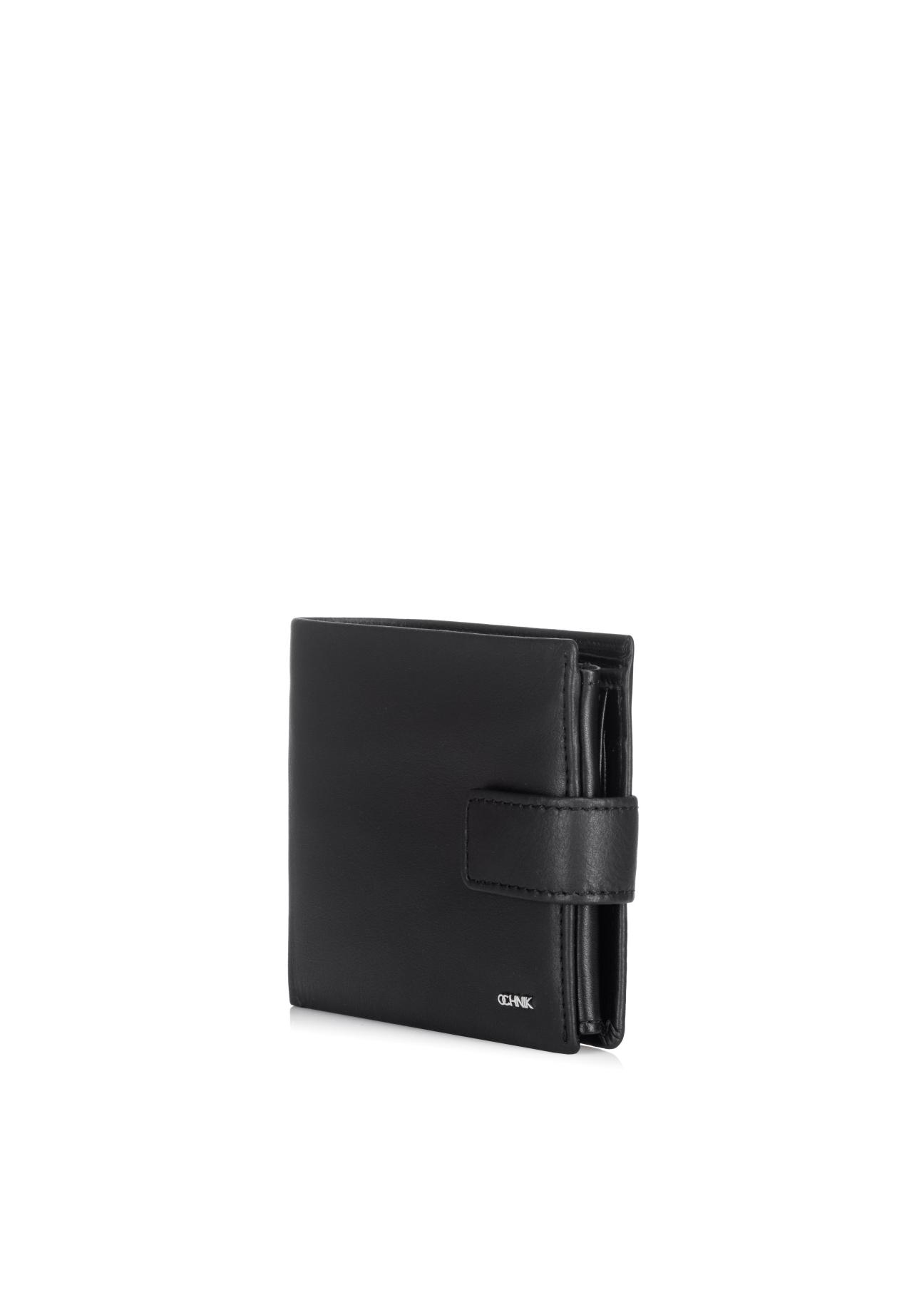 Black leather men's wallet PORMS-0409A-99(Z23)-06