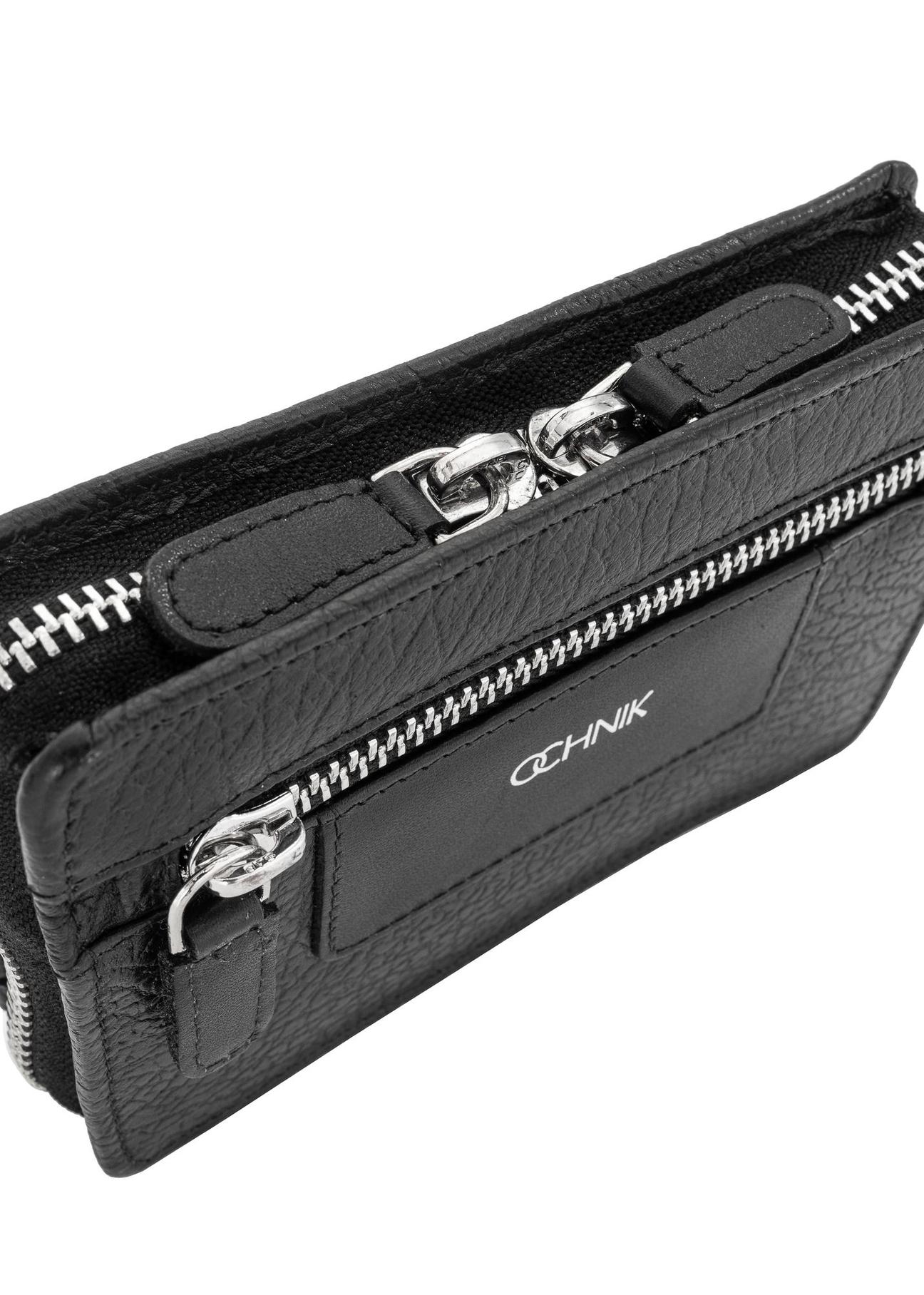 Men's leather zip wallet PORMS-0538-99(W23)-06