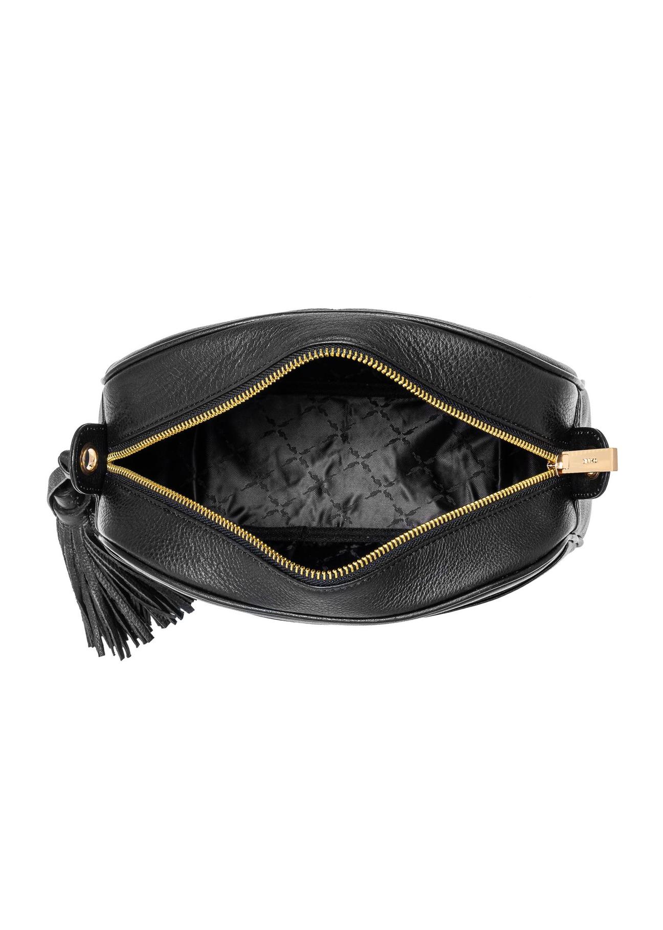 Leather black women's shoulder bag TORES-0806D-99(W25)-05