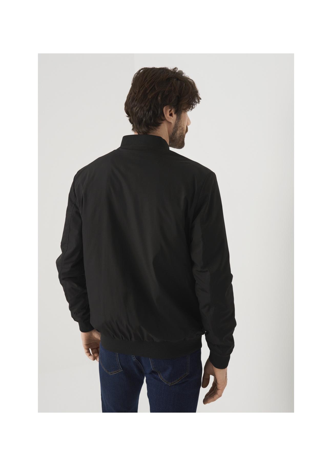 Men's black bomber jacket KURMT-0268-99(W23)-02