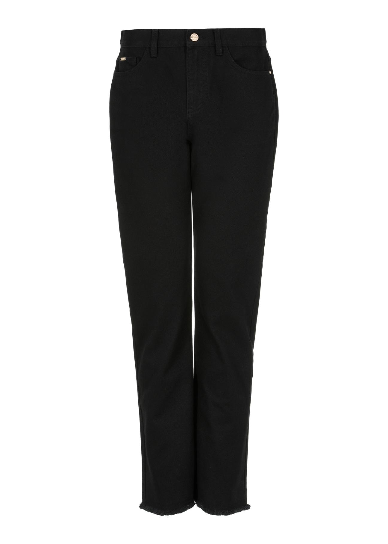 Women's black denim pants SPODT-0078-99(W24)-03