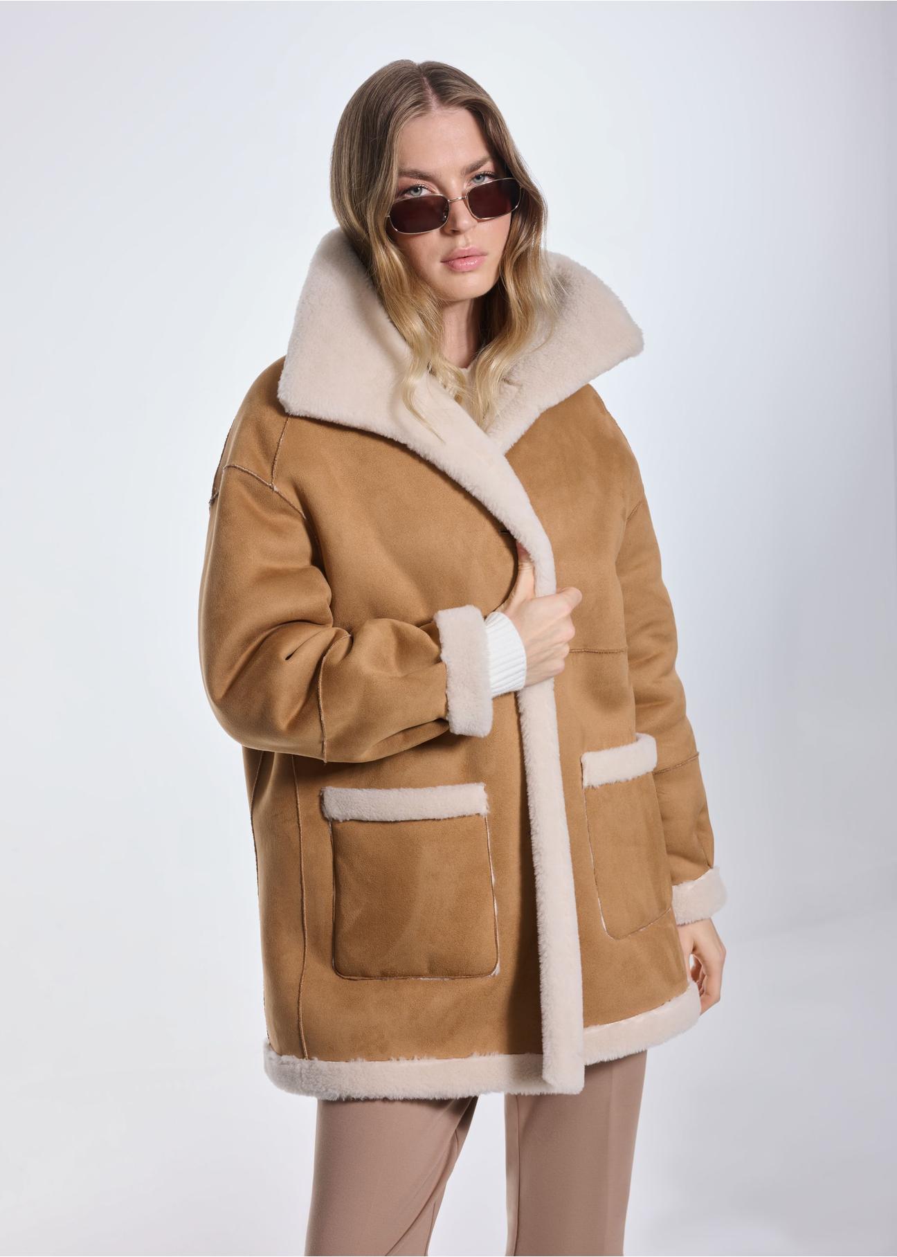 Women's double-sided sheepskin coat KOZDP-0009-24(Z24)