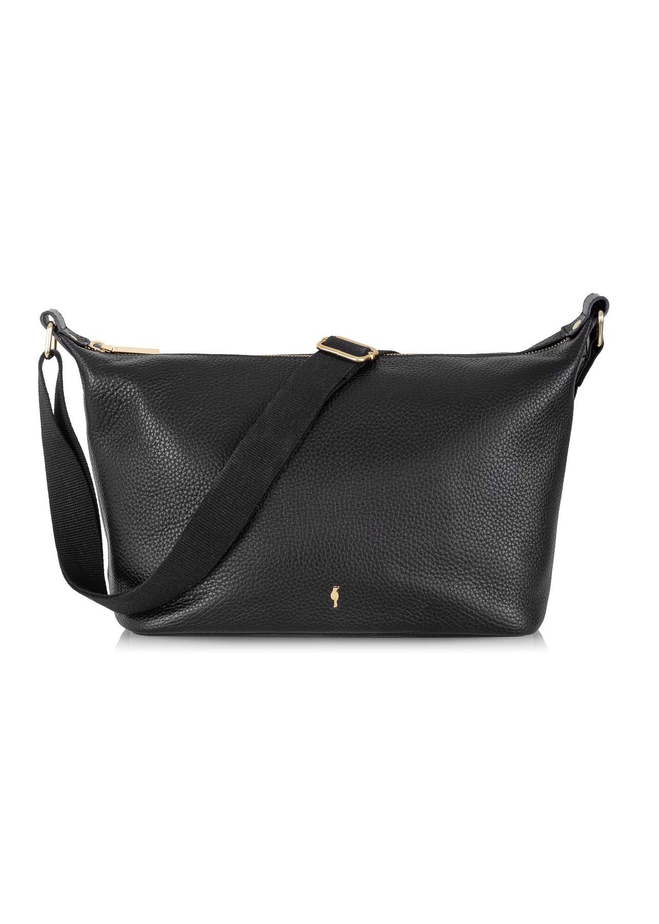 Women's leather handbag in black TORES-0984-99(W24)-01