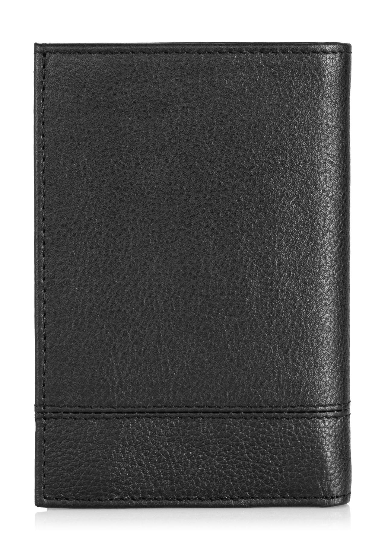 Men's leather wallet with stitching PORMS-0022-99(Z24)-03