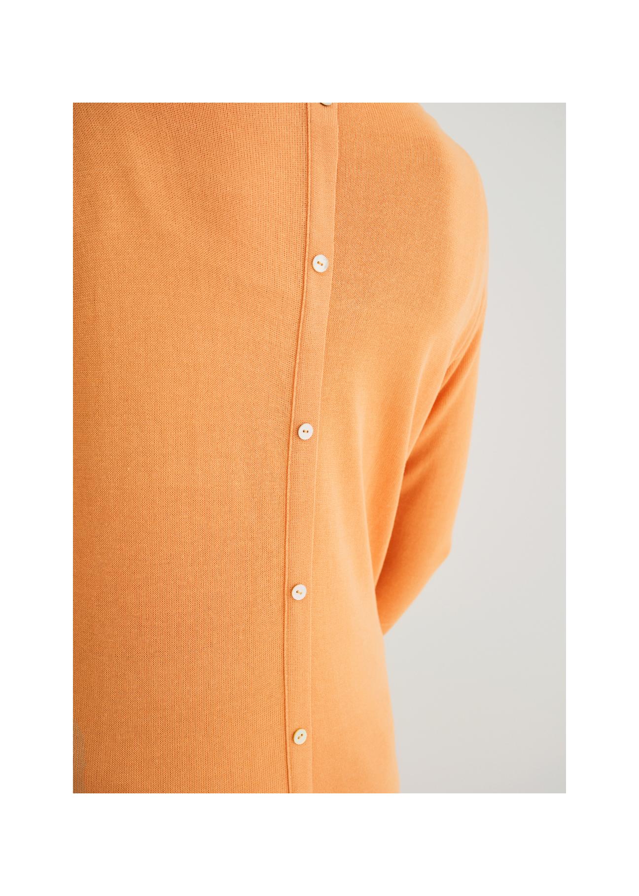 Women's orange blouse BLUDT-0140-30(W22)-05