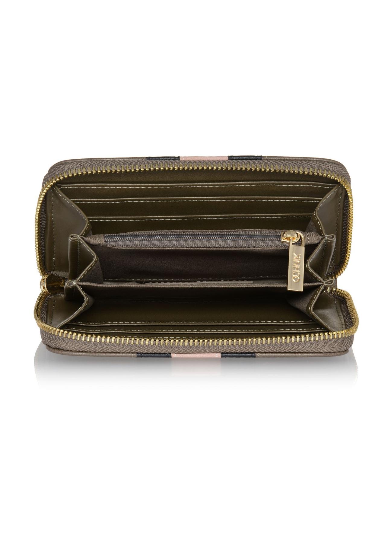 Dark green women's wallet POREC-0359-54(Z24)-04