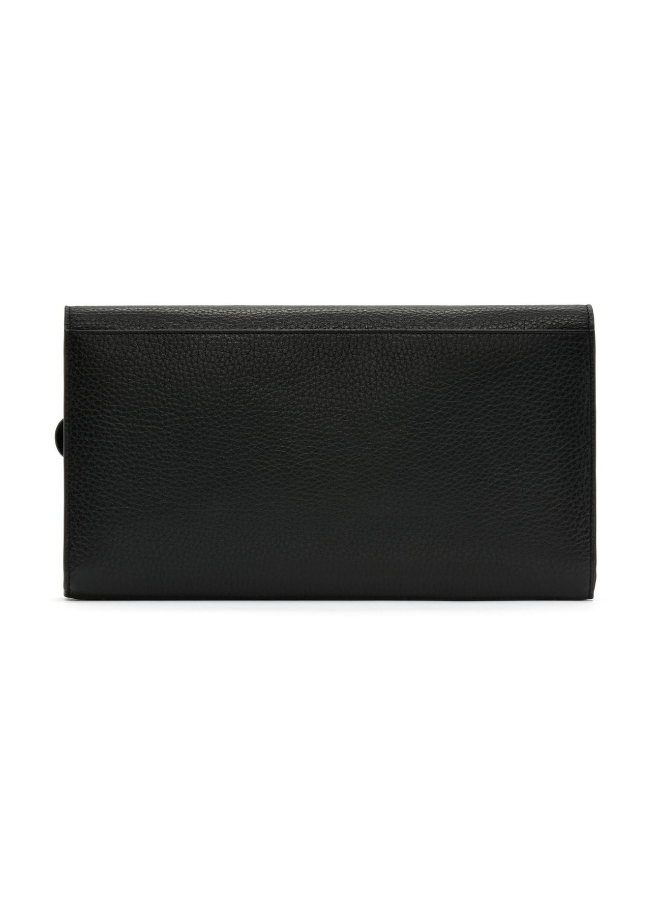 Black leather clutch bag TORES-1075-99(W25)-03