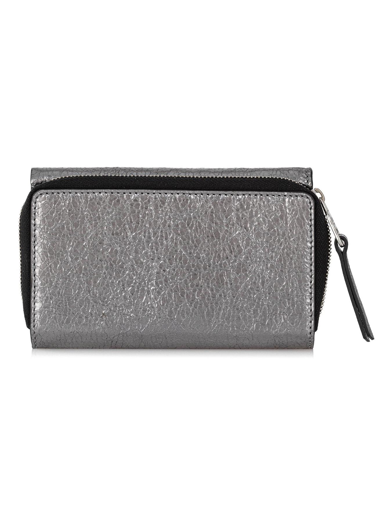 Silver leather women's wallet PORES-0933-95(Z24)-04