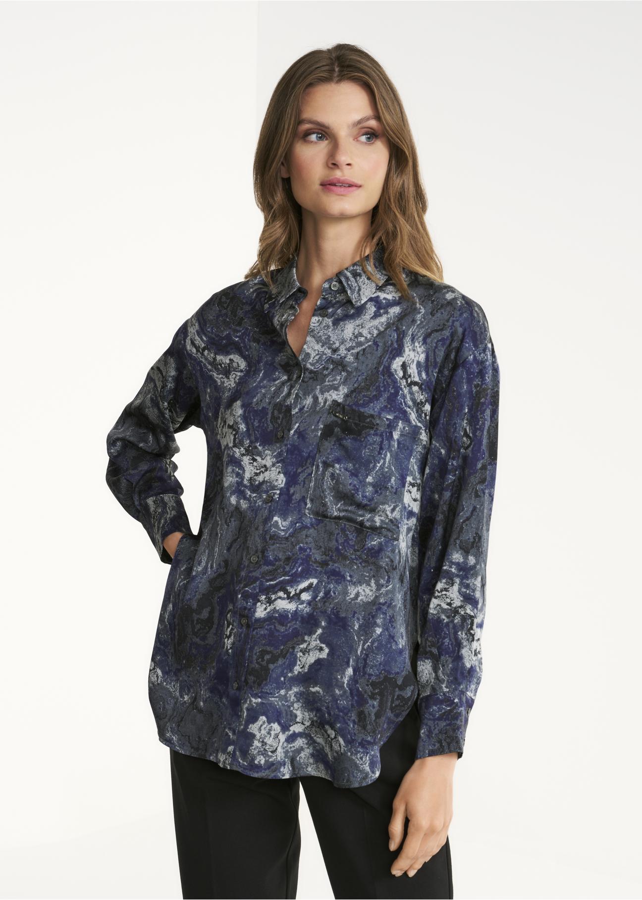 Women's long shirt KOSDT-0141-15(Z22)-02