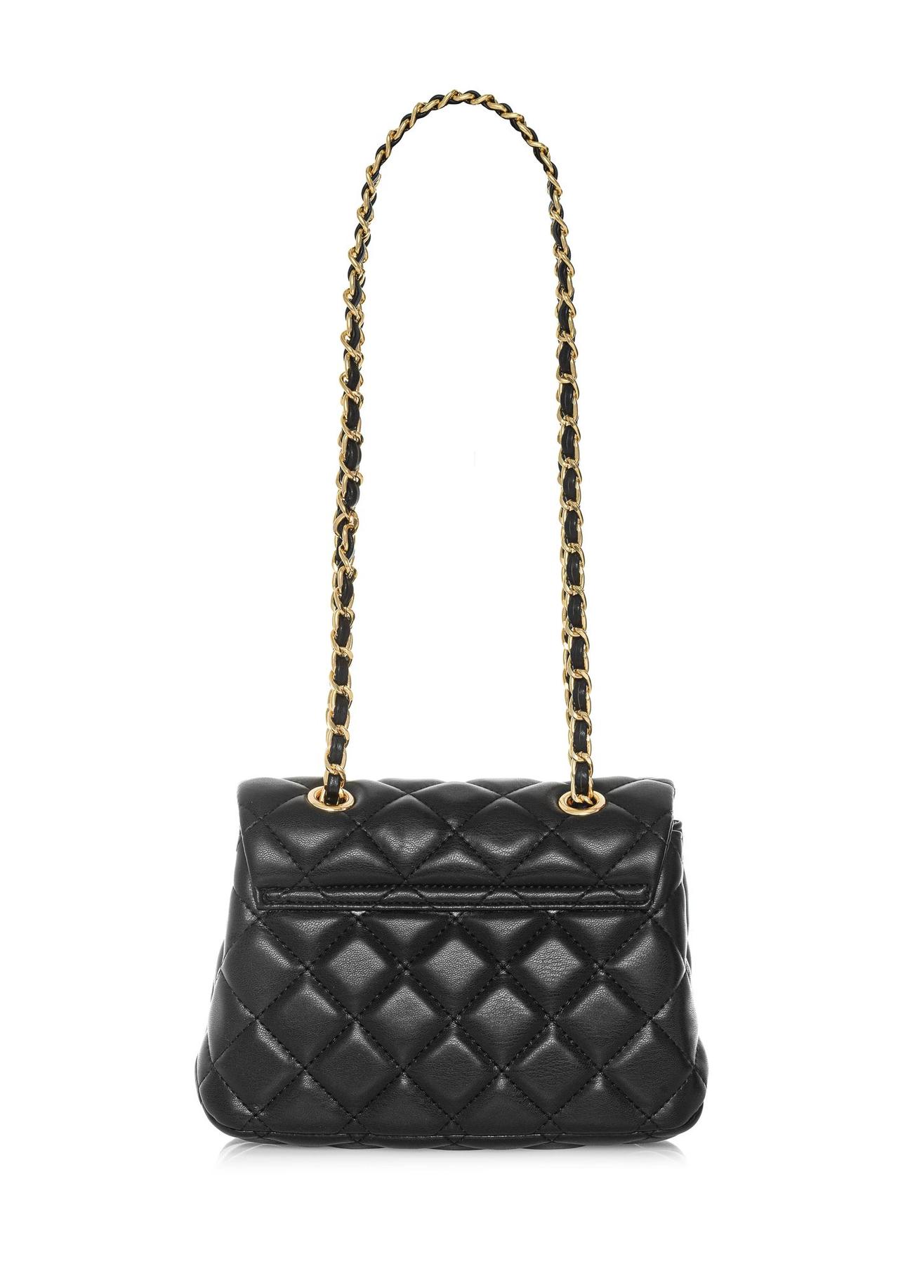 Black quilted women's handbag TOREC-0932B-99(W25)-03