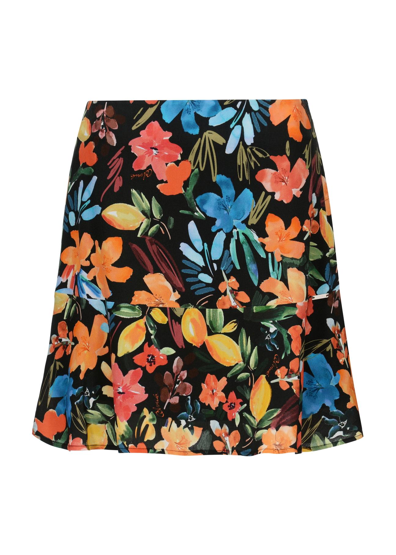 Floral skirt with frill SPCDT-0071-98(W23)-04