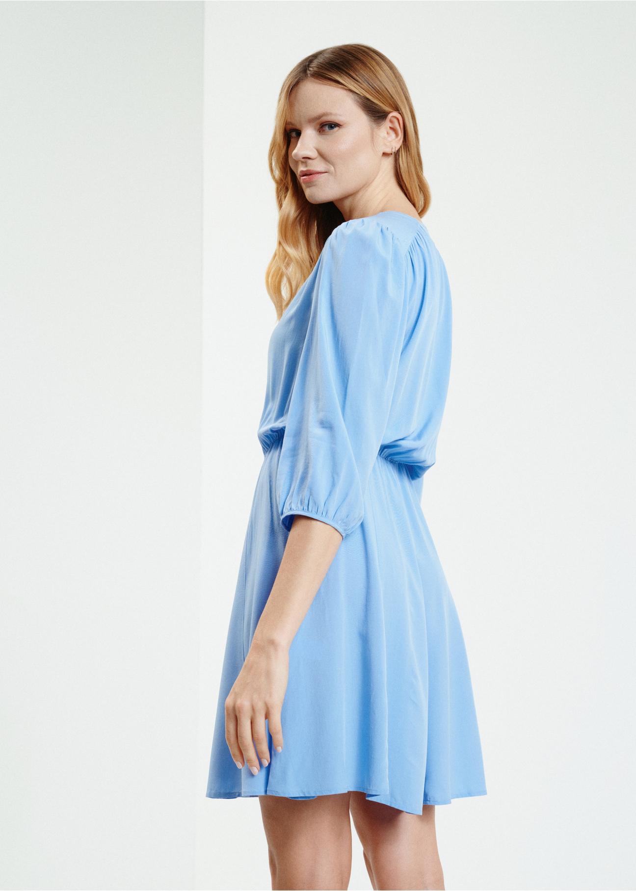 Blue airy dress SUKDT-0186-61(W24)-03