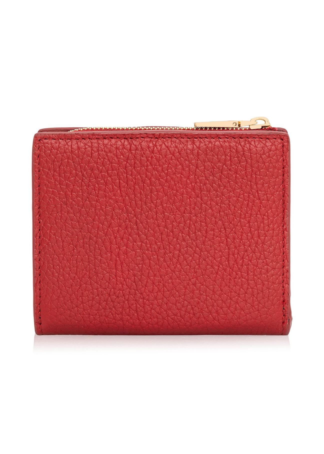 Small red women's wallet PORES-0842E-41(Z24)-04