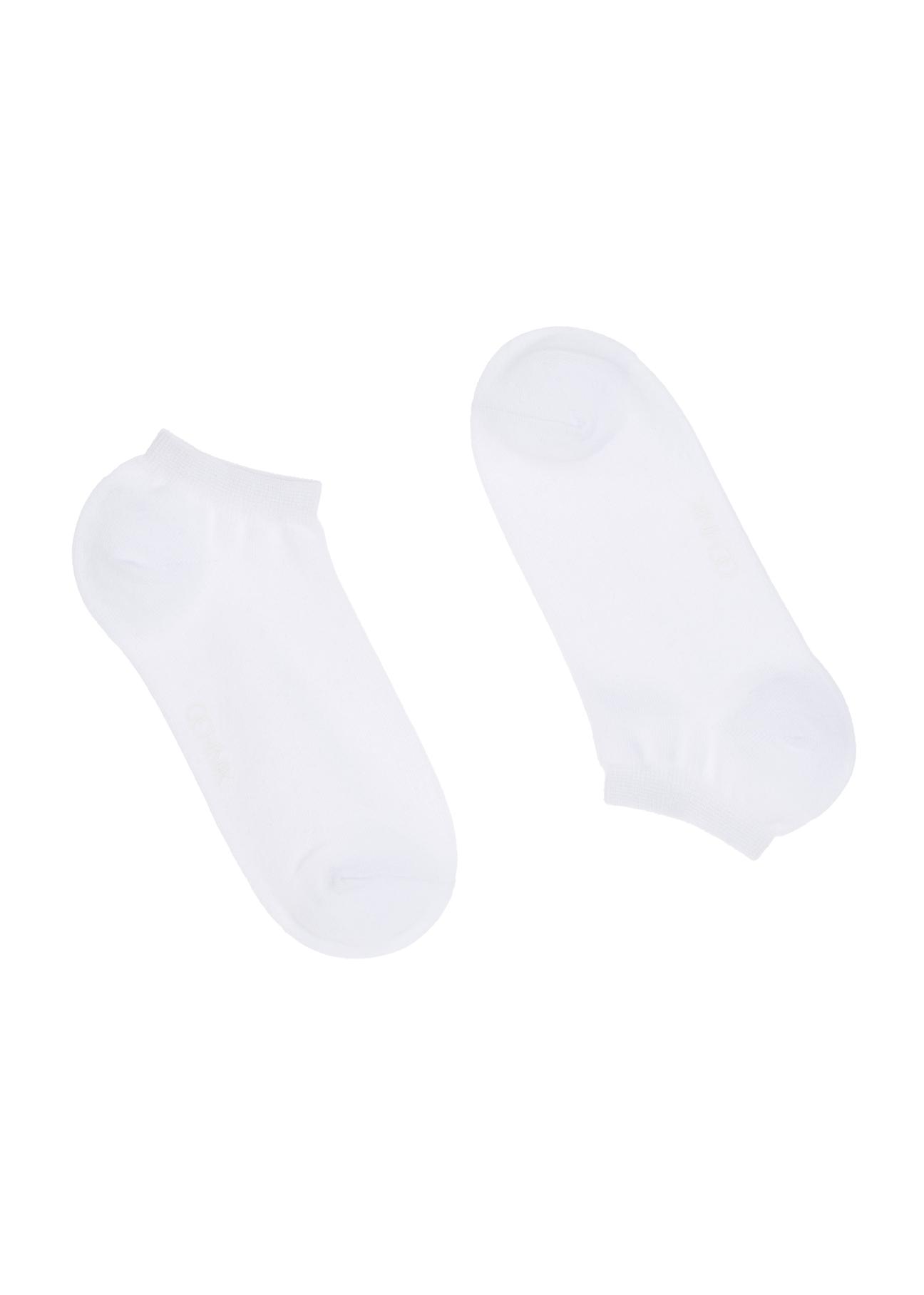 Men's short white socks SKAMT-0151A-11(W23)-01