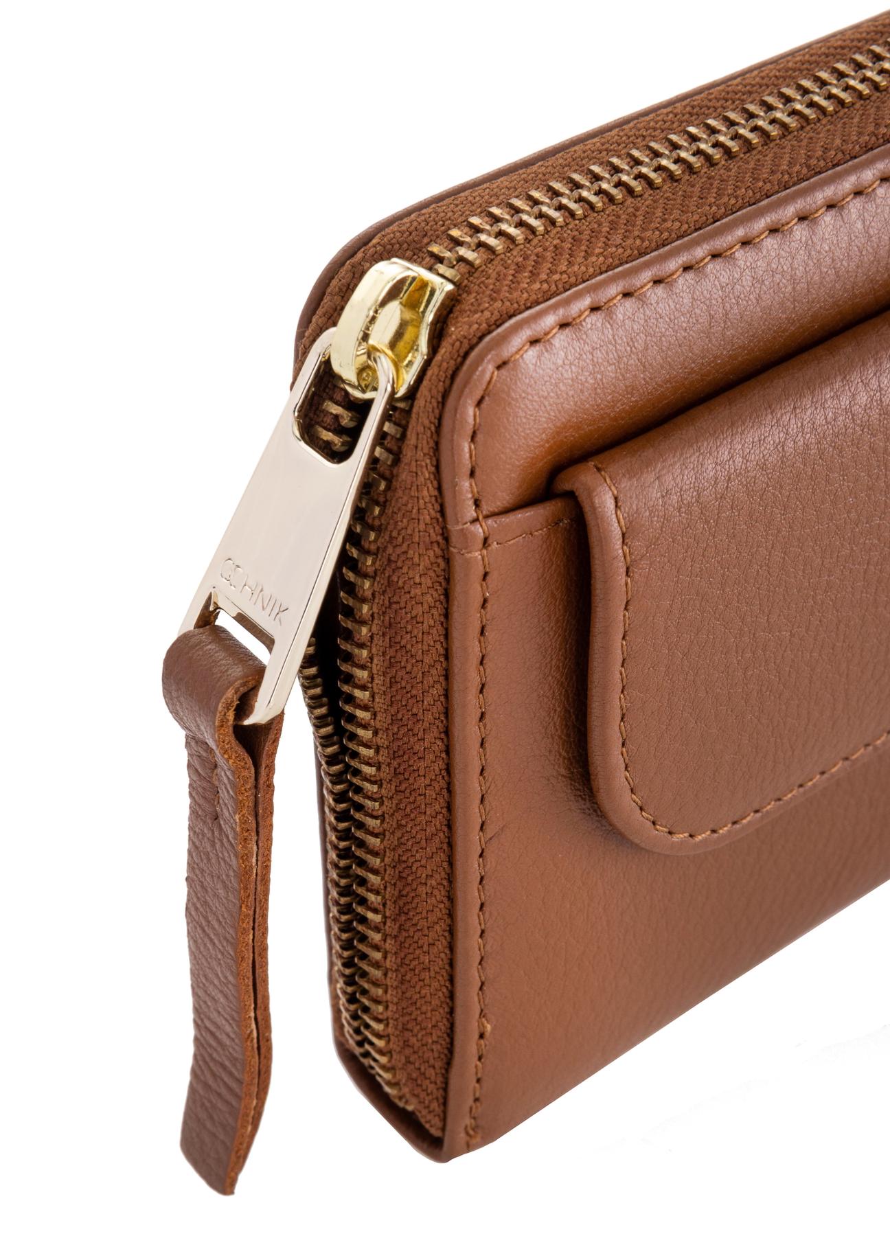 Large brown leather ladies wallet PORES-0847-79(W23)-06