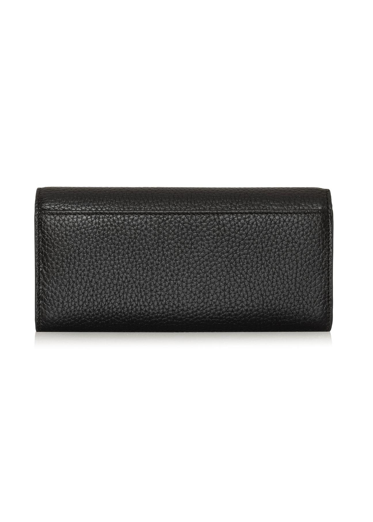 Large black leather women's wallet PORES-0893E-99(Z24)-03