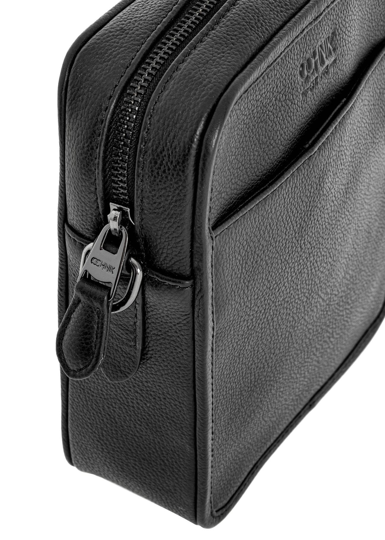 Black leather men's bag TORMS-0444-99(W25)-06