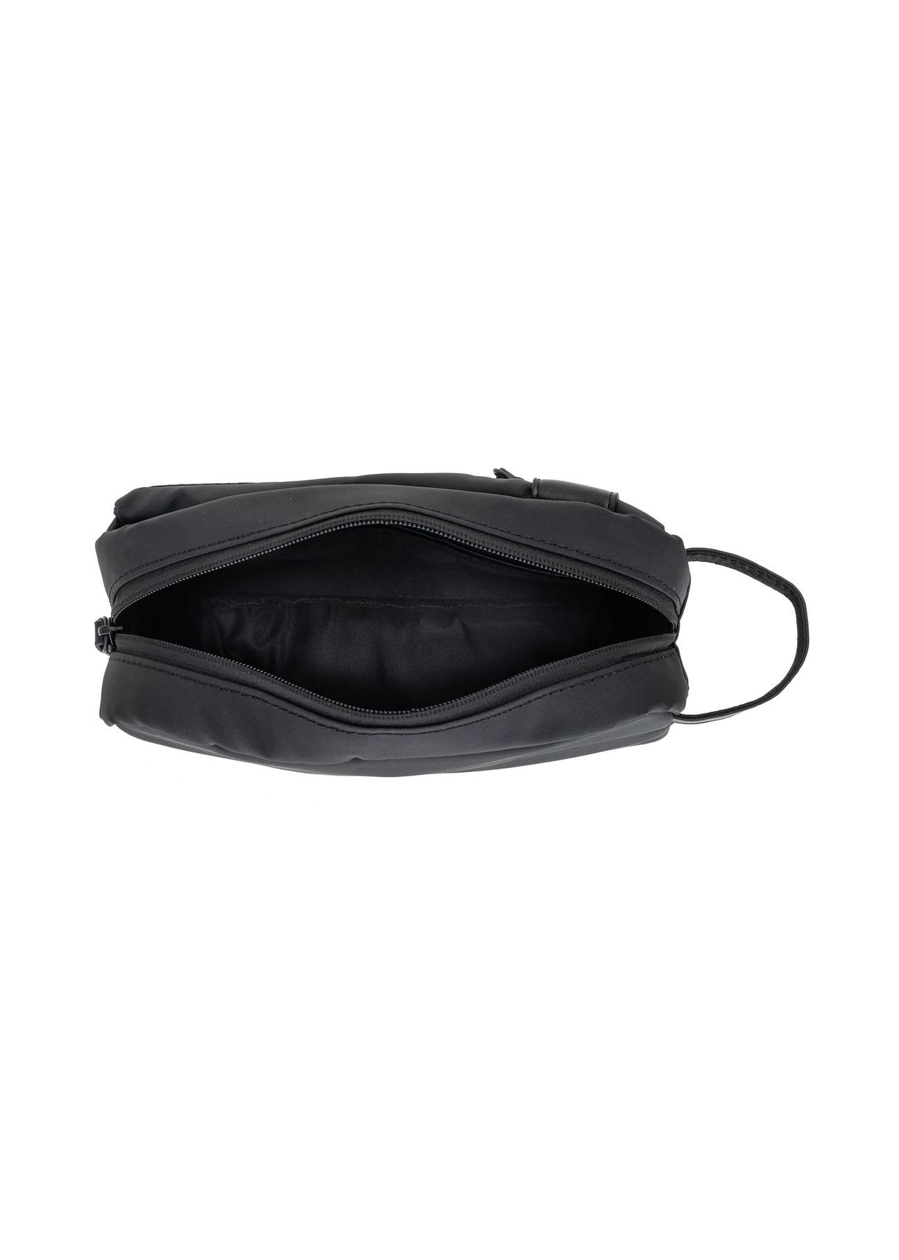 Black men's cosmetic bag large TORMN-0334-99(W24)-05