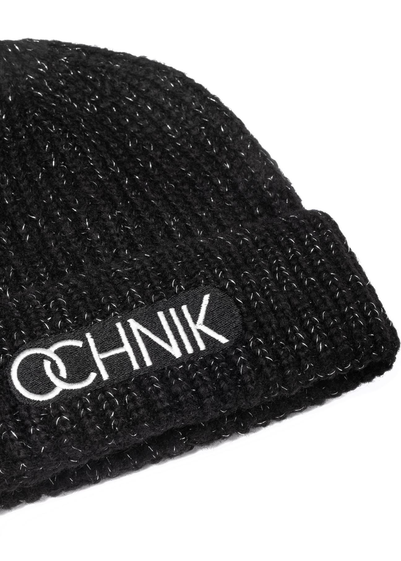 Black women's hat with the OCHNIK logo CZADT-0075A-99(Z24)