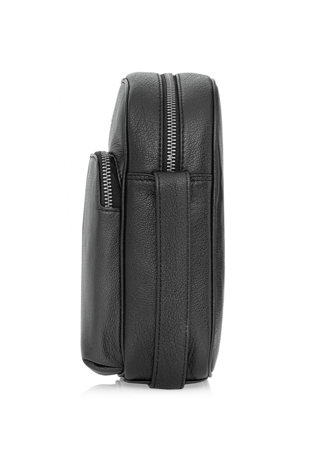 Black leather men's bag TORMS-0454-99(W25)-04