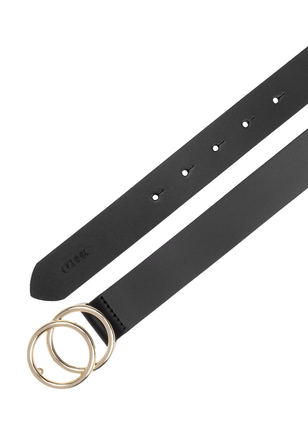 Black women's leather belt PASDS-0172D-98(Z24)