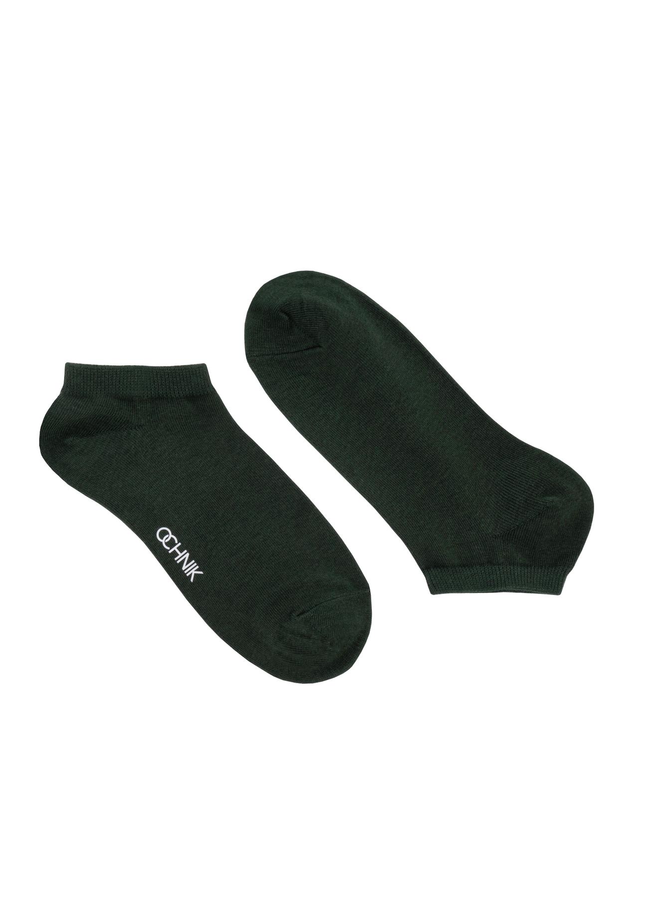 Men's short green socks SKAMT-0151A-55(W24)-01