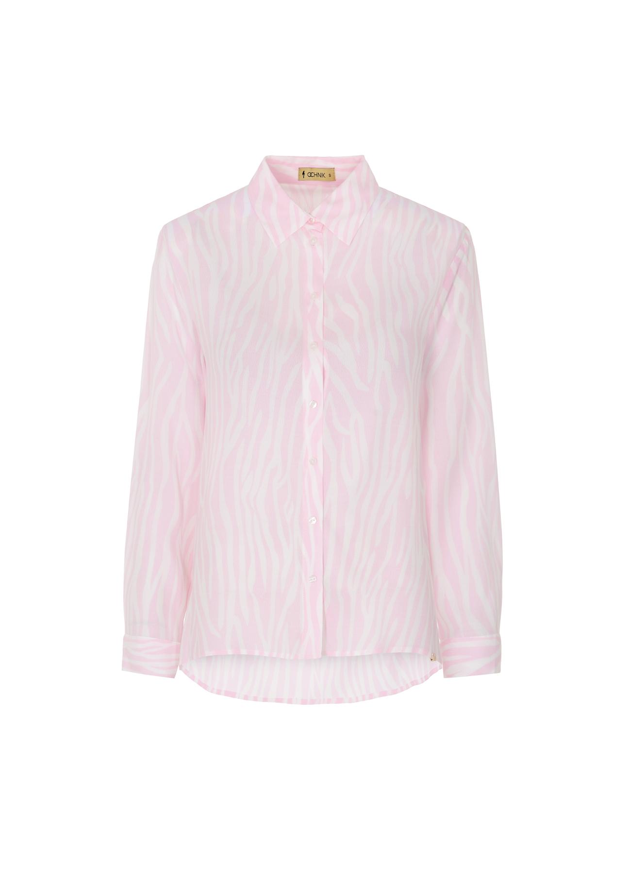 Pink women's shirt KOSDT-0095-34(W22)-02