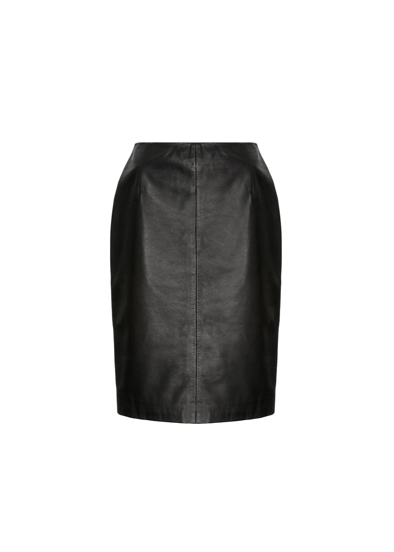 Women's pencil leather skirt SPCDS-0031-5010(W21)-02