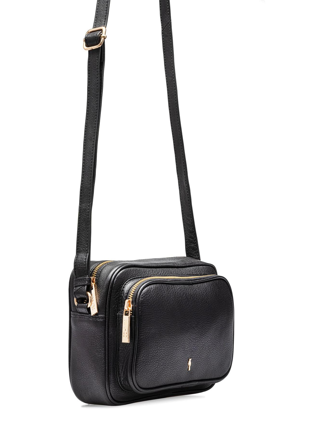 Black leather women's handbag TORES-1088-99(W25)