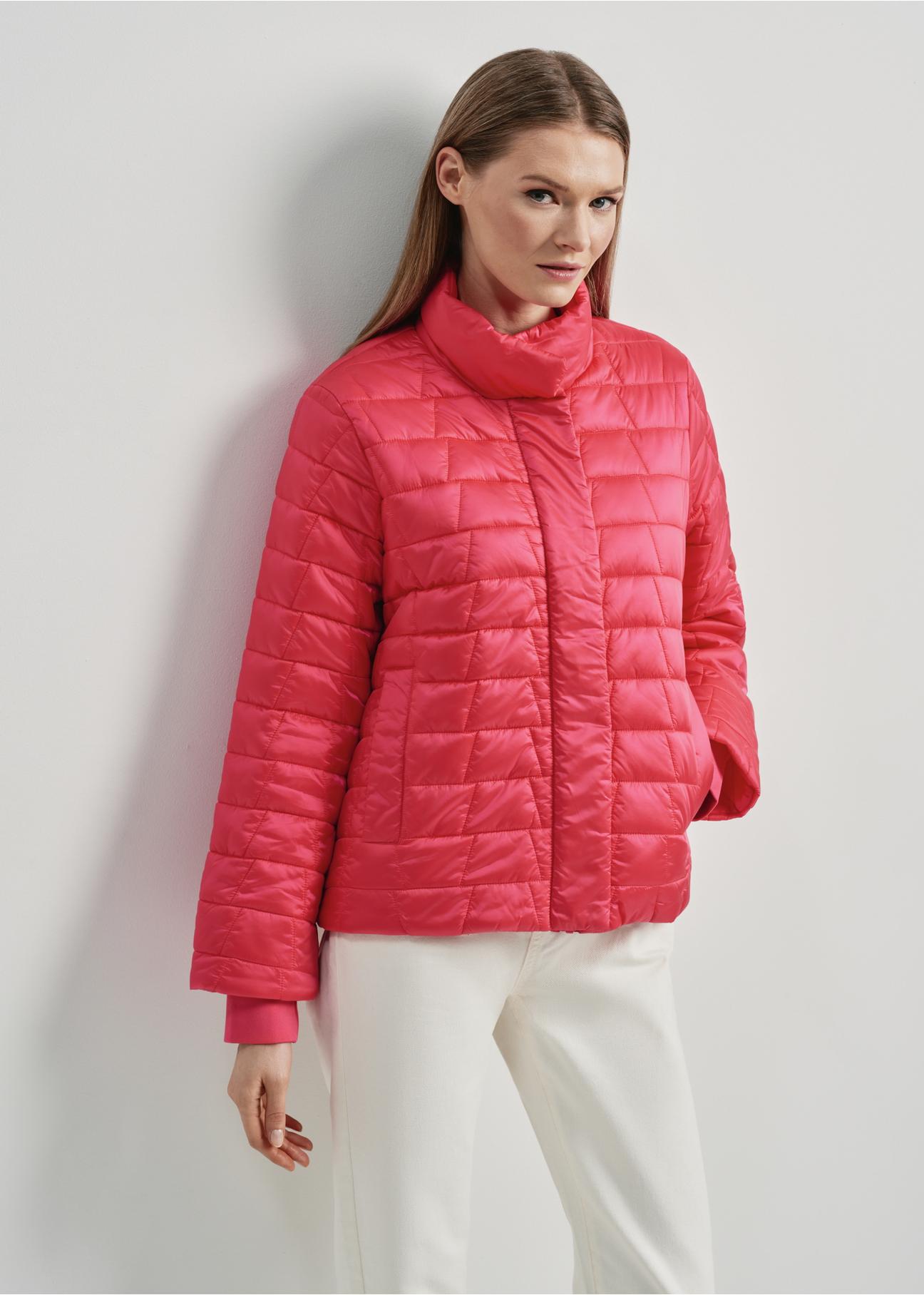 Women's quilted pink insulated jacket KURDT-0496-31(W24)-01