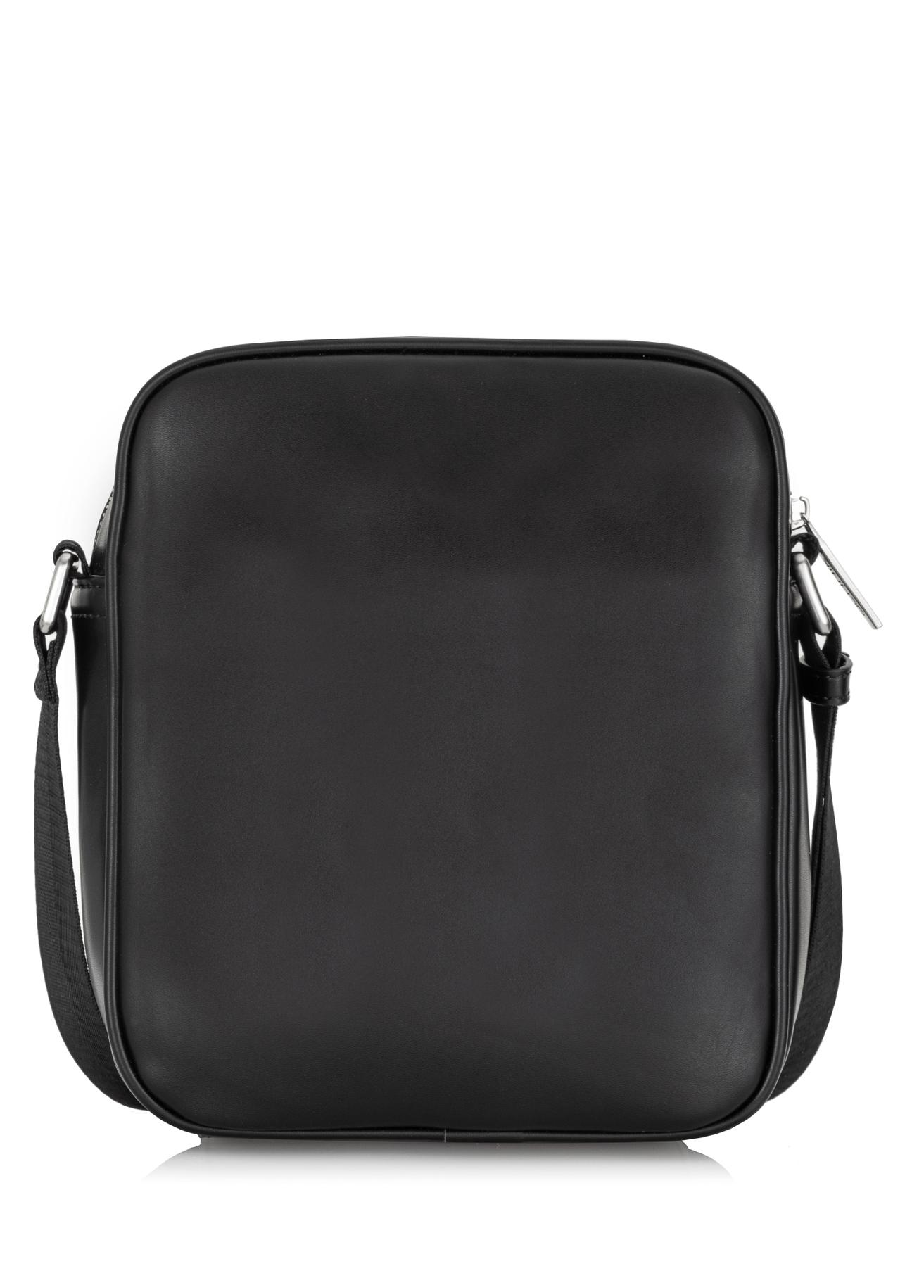 Black men's bag with pocket TORMN-0290-99(W23)-04