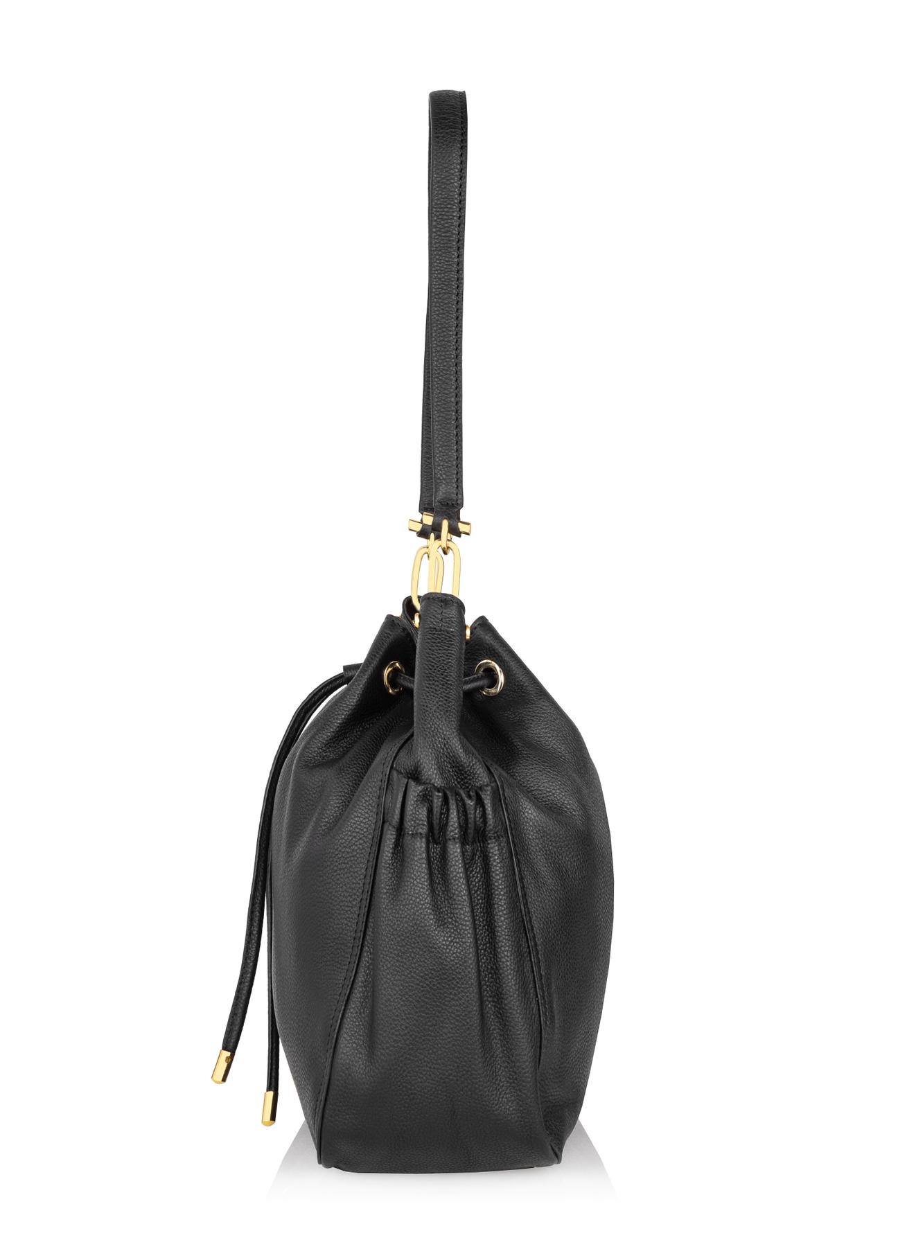 Black leather bag for women TORES-1010-99(W24)-03