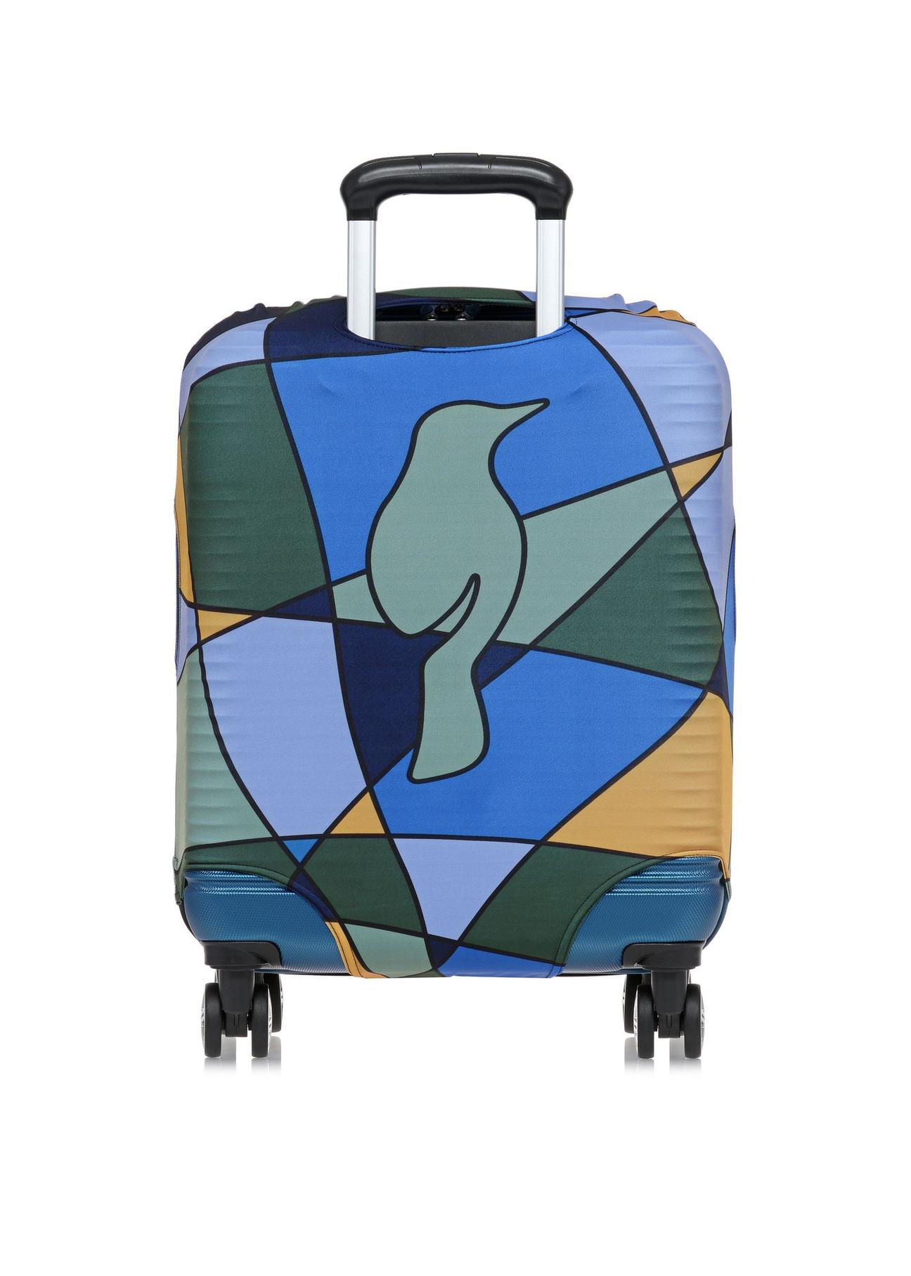 Geometric cover for small suitcase AW-005-0011-15-S(W24)-03