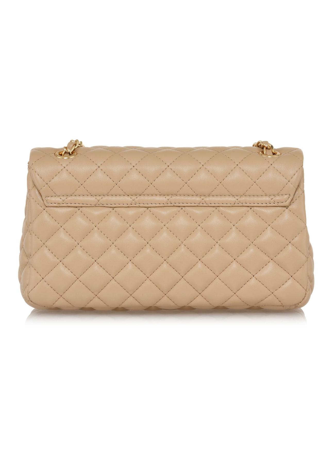 Beige quilted chain bag TOREC-0443D-81(W25)