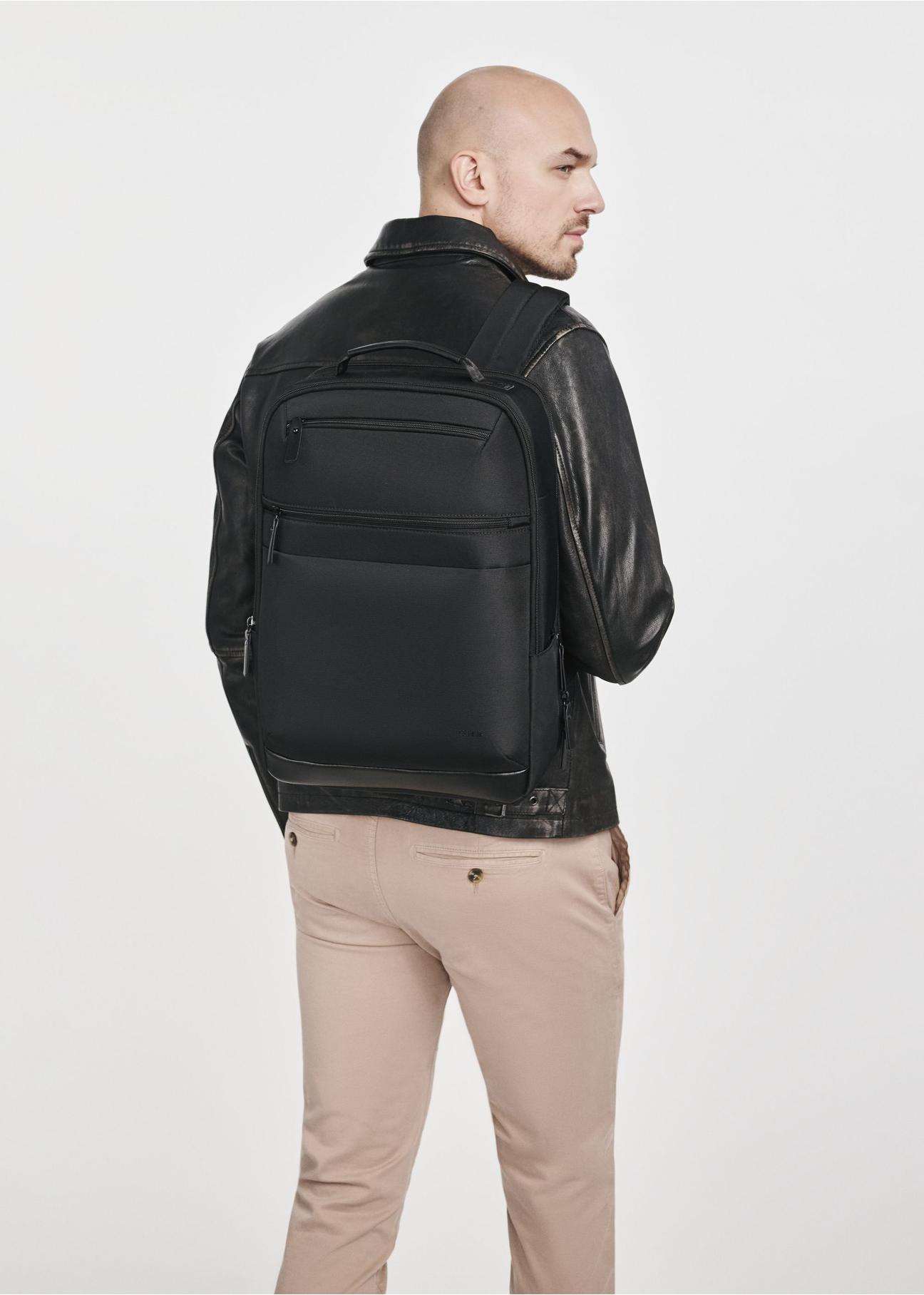 Black men's backpack TORMN-0350-99(W25)