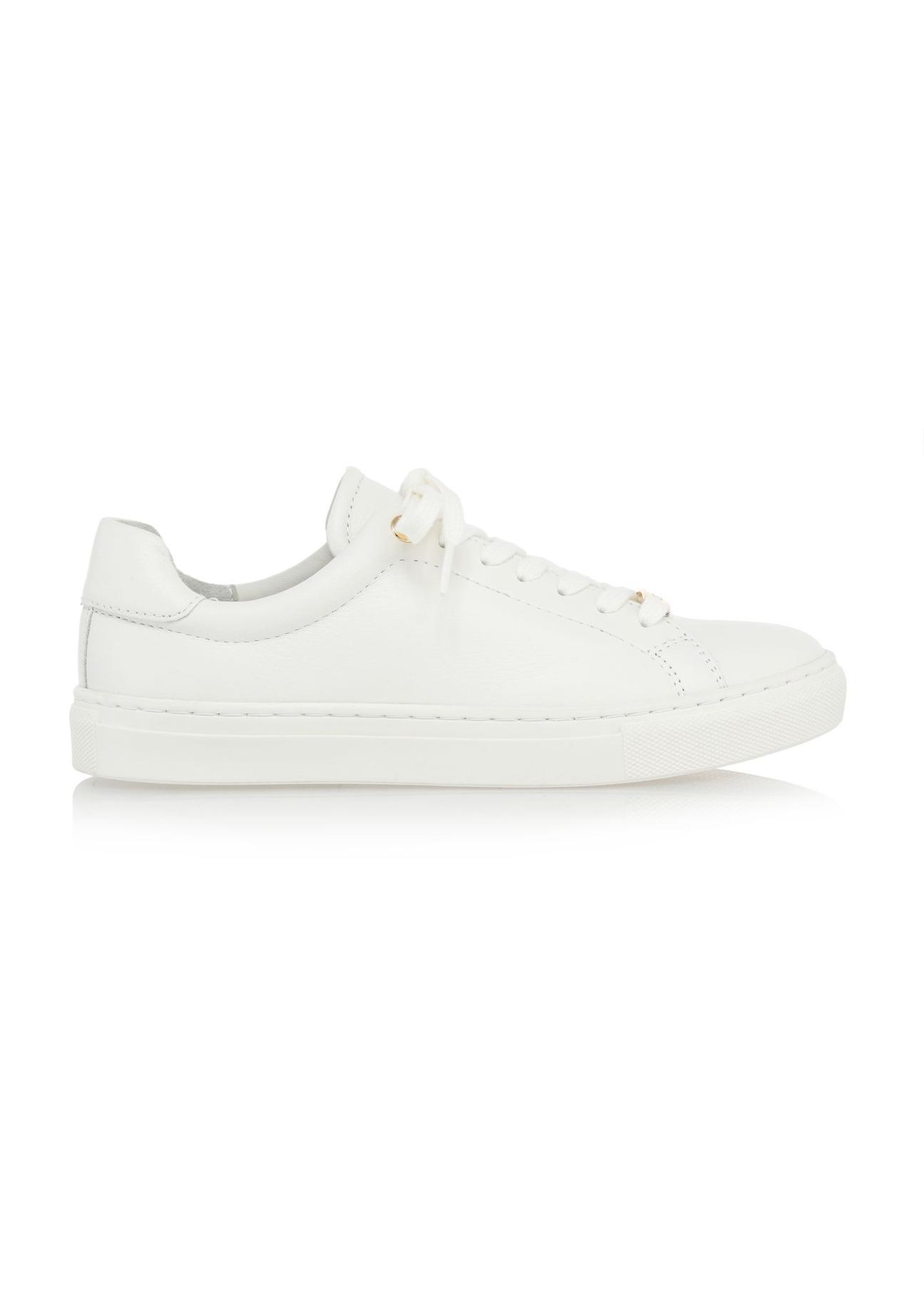 White leather women's sneakers BUTYD-1068-11(W24)-01