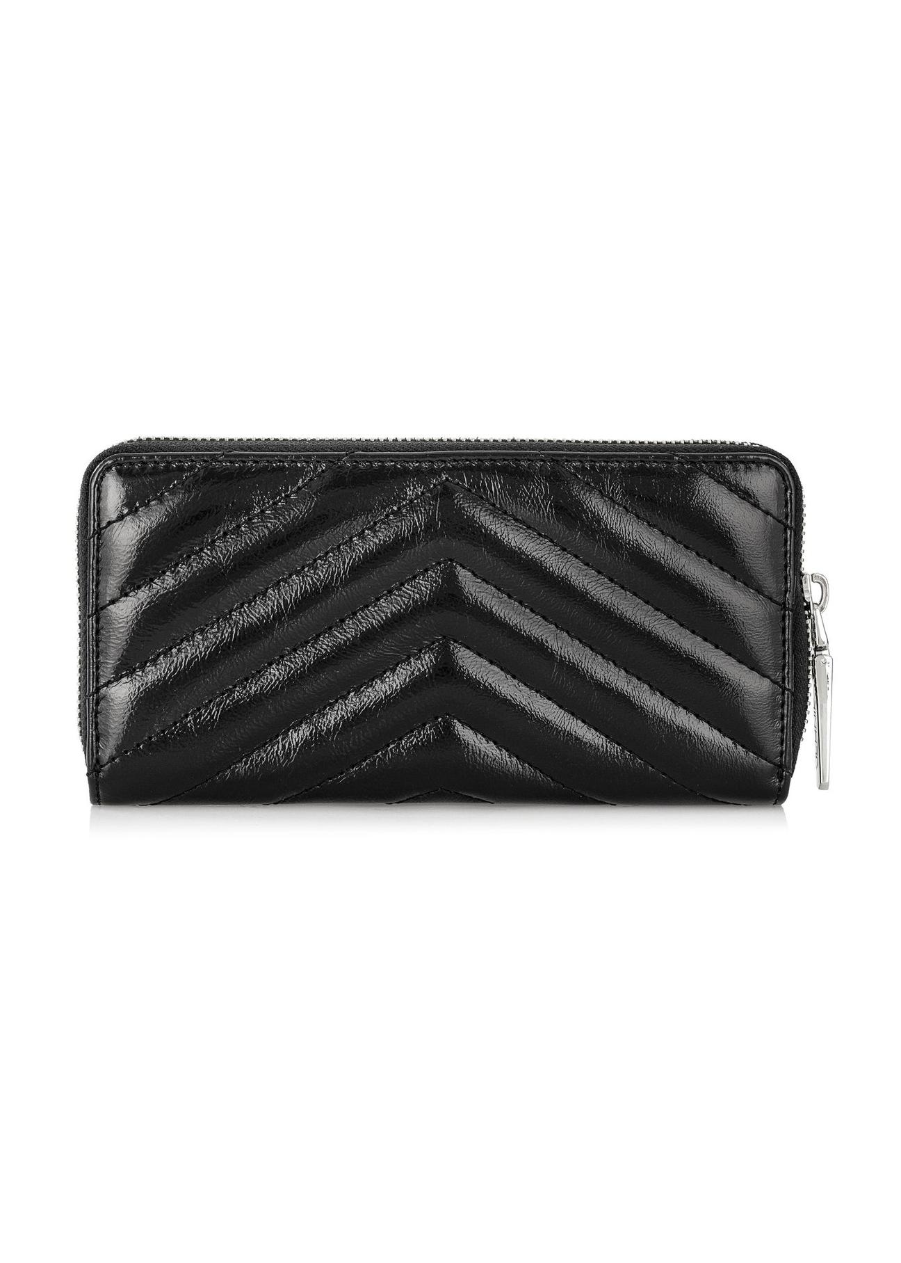 Black large leather women's wallet PORES-0941-99(Z24)-04