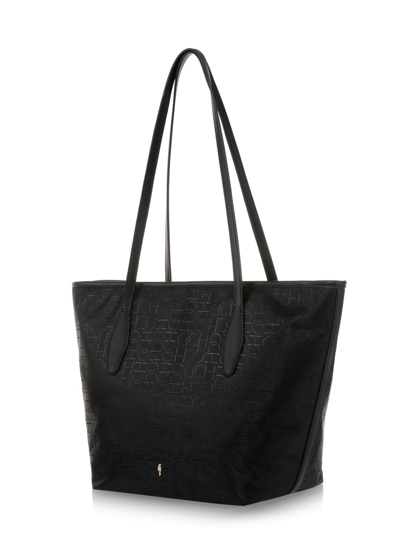 Women's shopper bag with monogram TOREN-0242-99(W23)-02