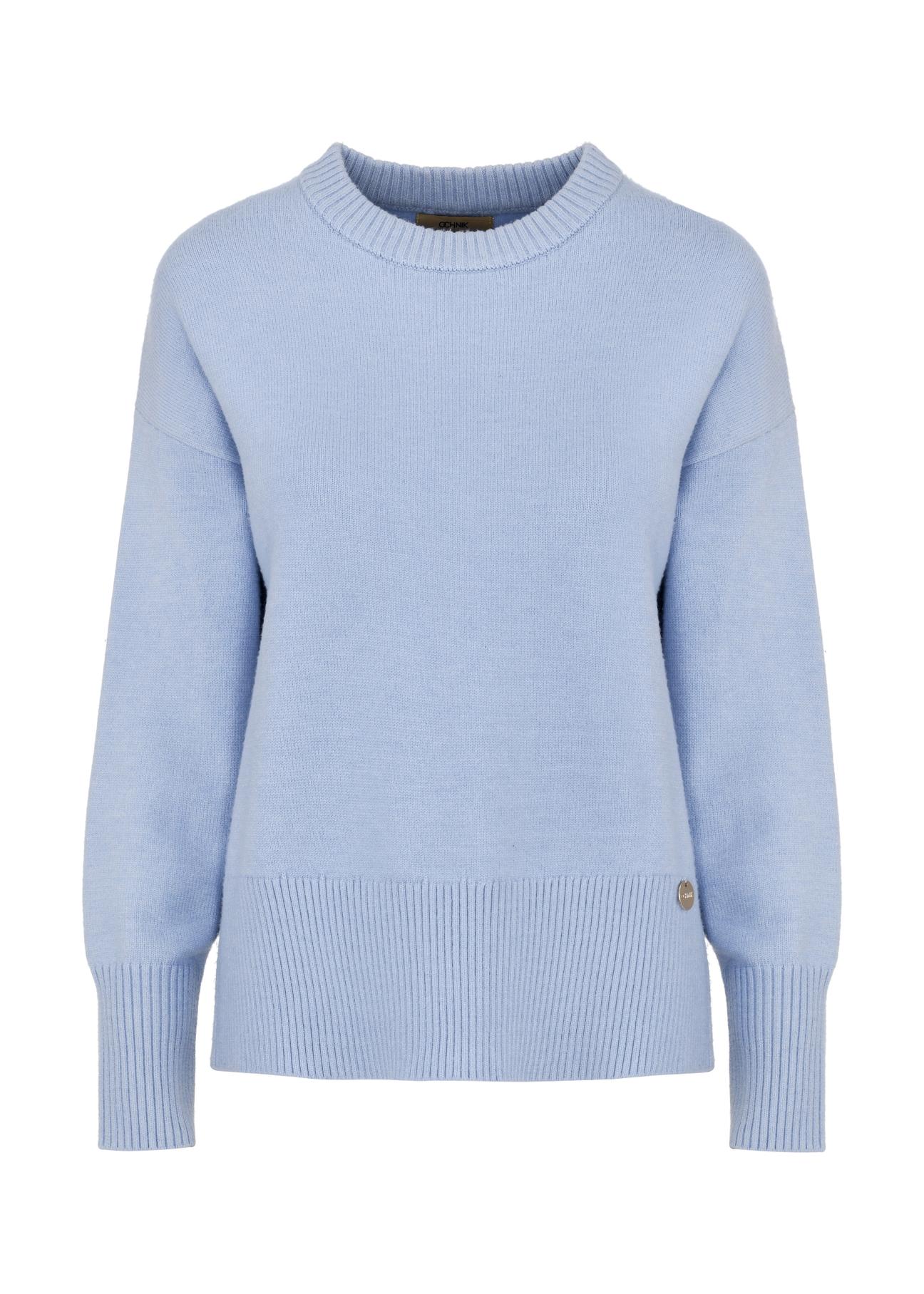 Blue women's sweater SWEDT-0202-62(W24)-04