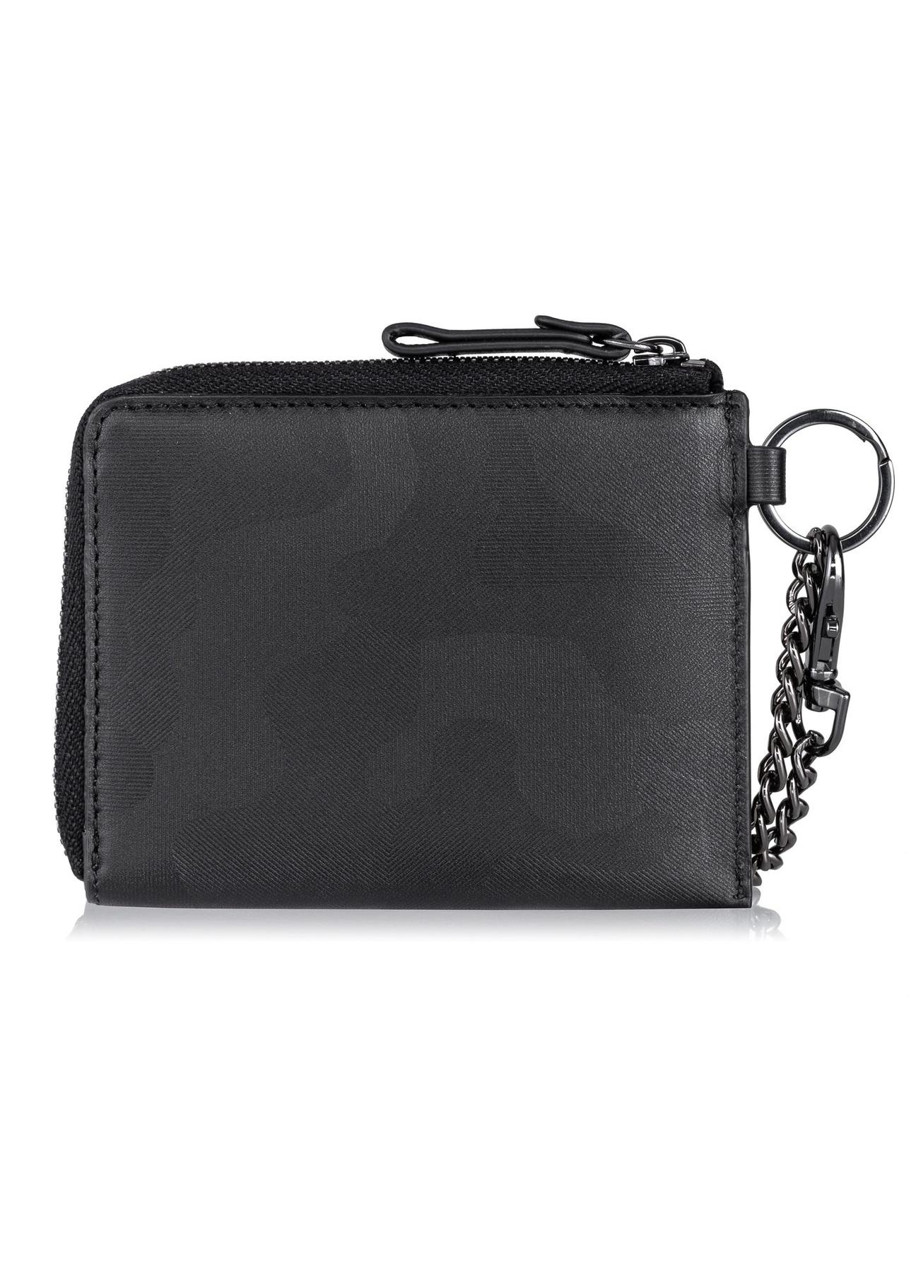 Men's leather wallet with chain PORMS-0526-99(W23)-03