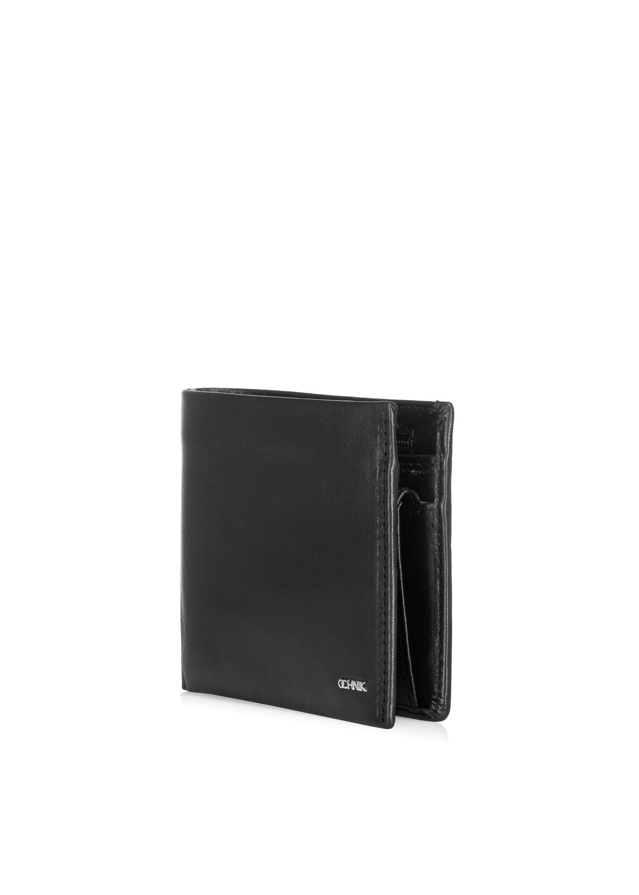 Black leather men's wallet PORMS-0408A-99(Z23)-04