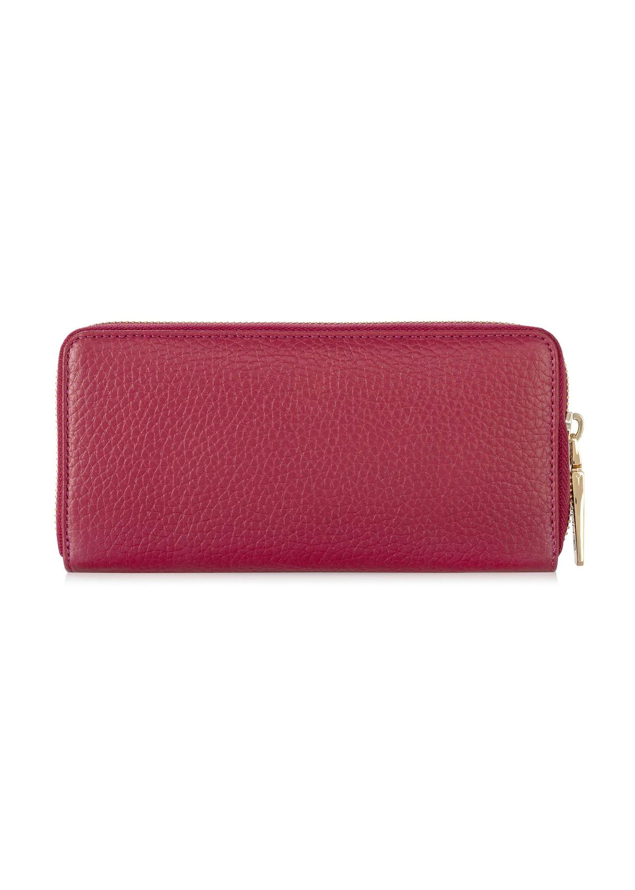 Large pink leather women's wallet PORES-0800B-34(W24)-04